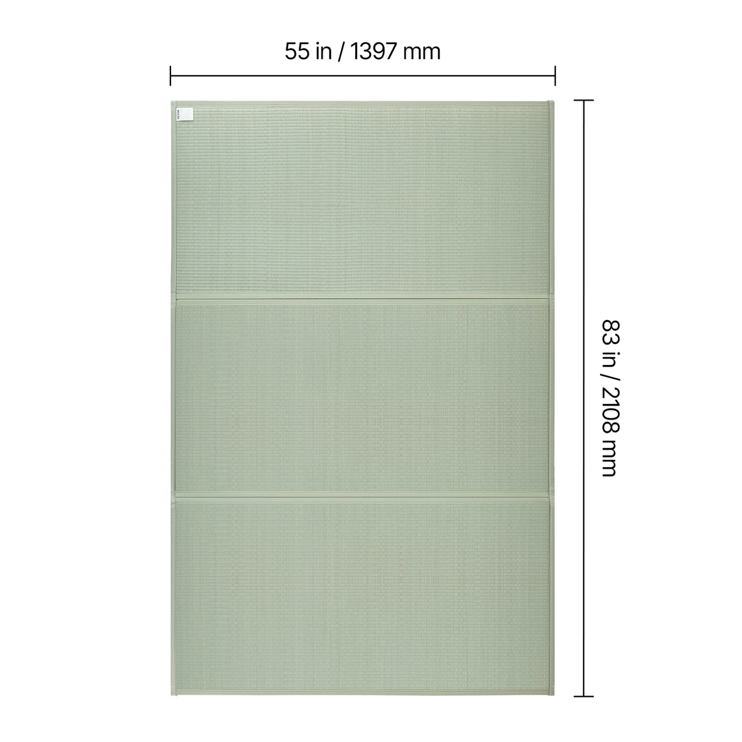 VEVOR Japanese Tatami Mat, King Size Foldable Japanese Tatami Mattress( Natural Rush Grass), Japanese Floor Mattress with Non-Slip Backing & Fresh