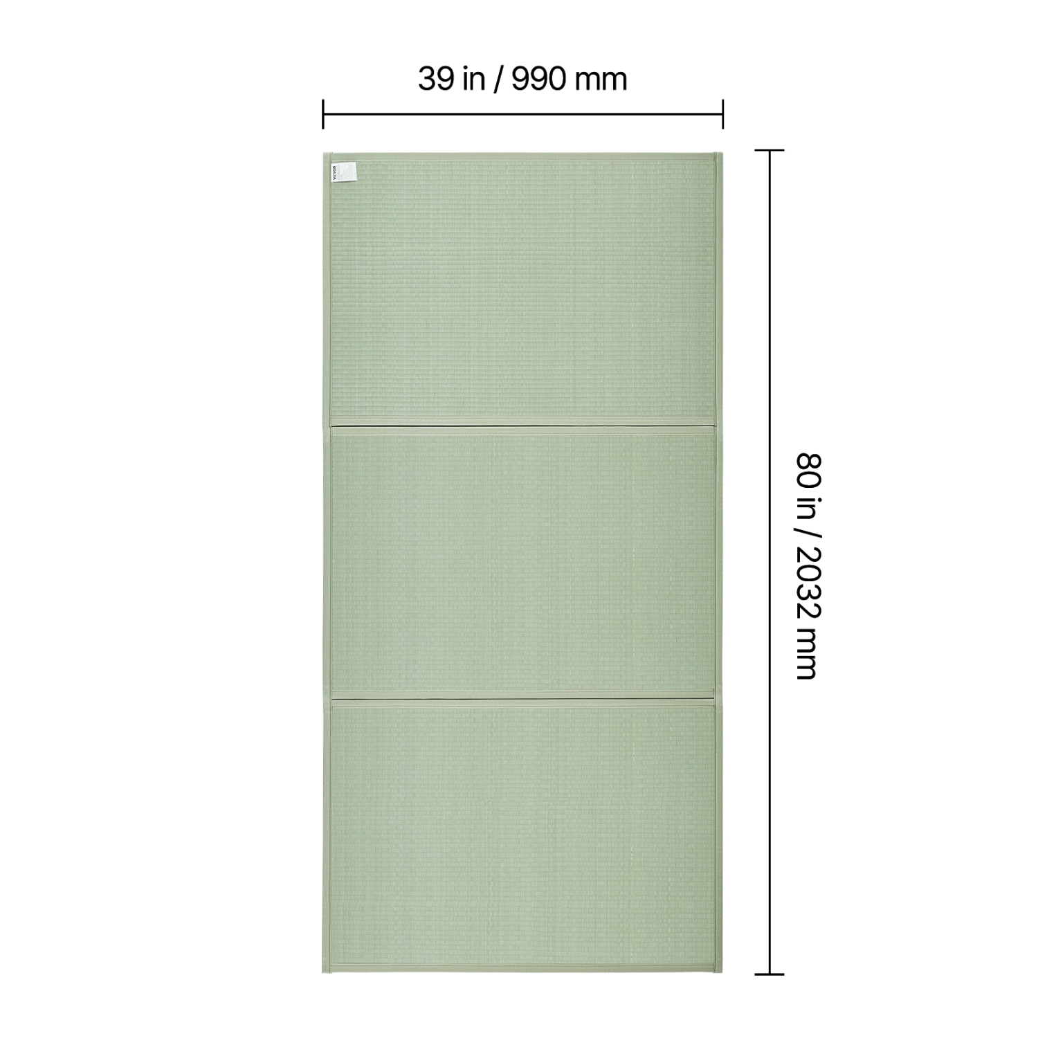 VEVOR Japanese Tatami Mat, Twin Size Foldable Japanese Tatami Mattress( Natural Rush Grass), Japanese Floor Mattress with Non-Slip Backing & Fresh