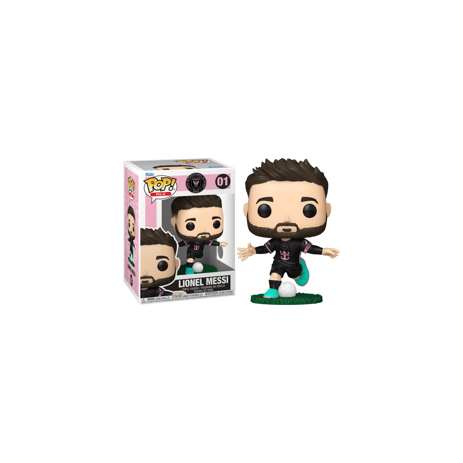 Figurine Pop! De Funko Football MLS Inter Miami Figurine en vinyle Lionel Messi #01 Soccer