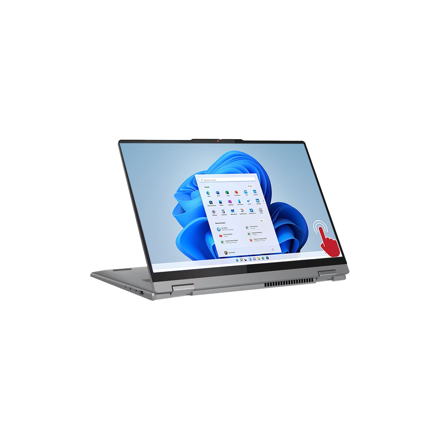 Lenovo IdeaPad 5 2-in-1 16IRU9 2024 Laptop, 10-Core Intel Core 7 150U, 16" WUXGA IPS Touchscreen, Intel Graphics, 16GB LPDDR5 2TB SSD, Backlit KB, Fingerprint, Wi-Fi 6, Win10 Pro