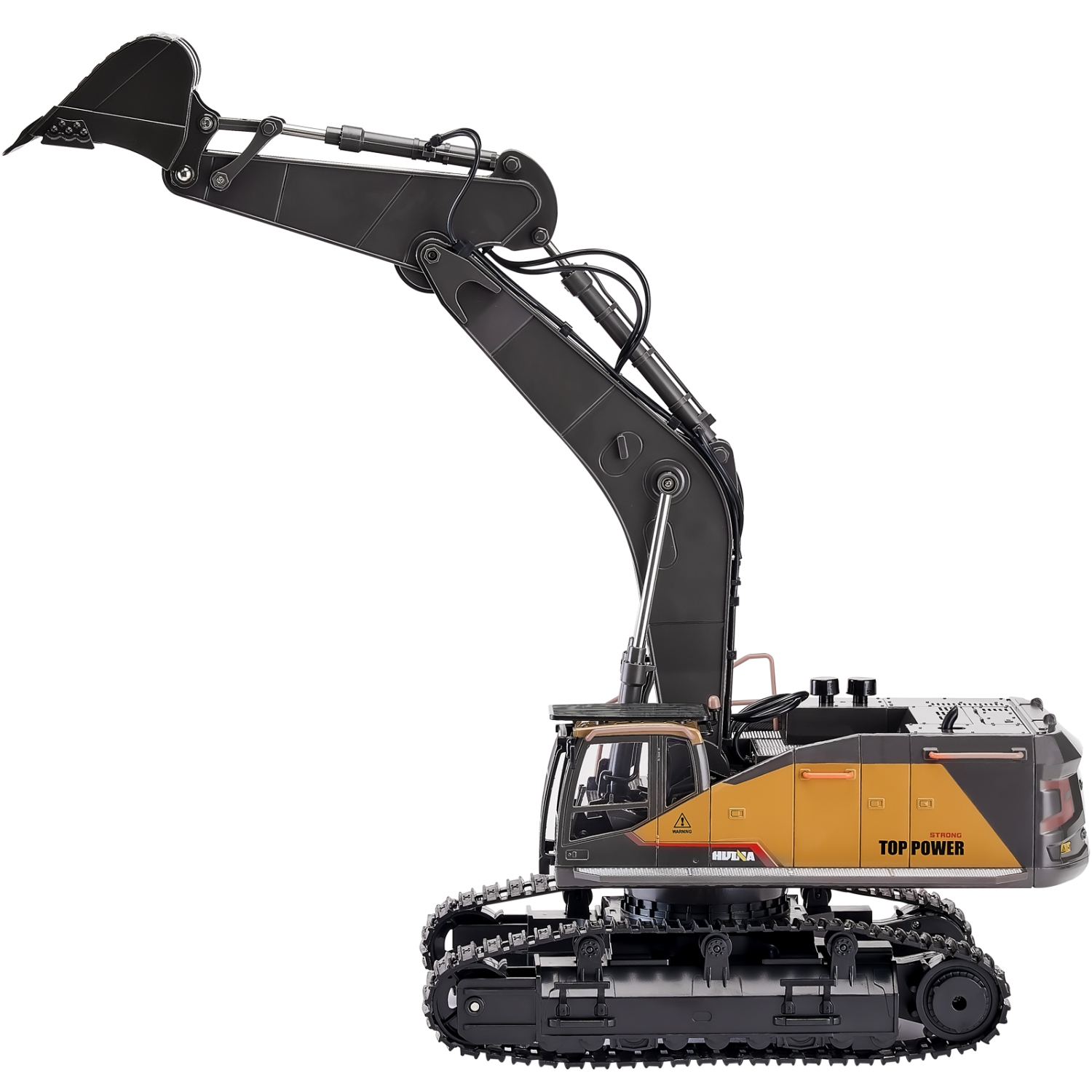 VEVOR 11 Channel Remote Control Excavator Toy, 1:20 Scale, RC Excavator with Lights & Sounds, Full Functional Construction Vehicles for Kids, 2