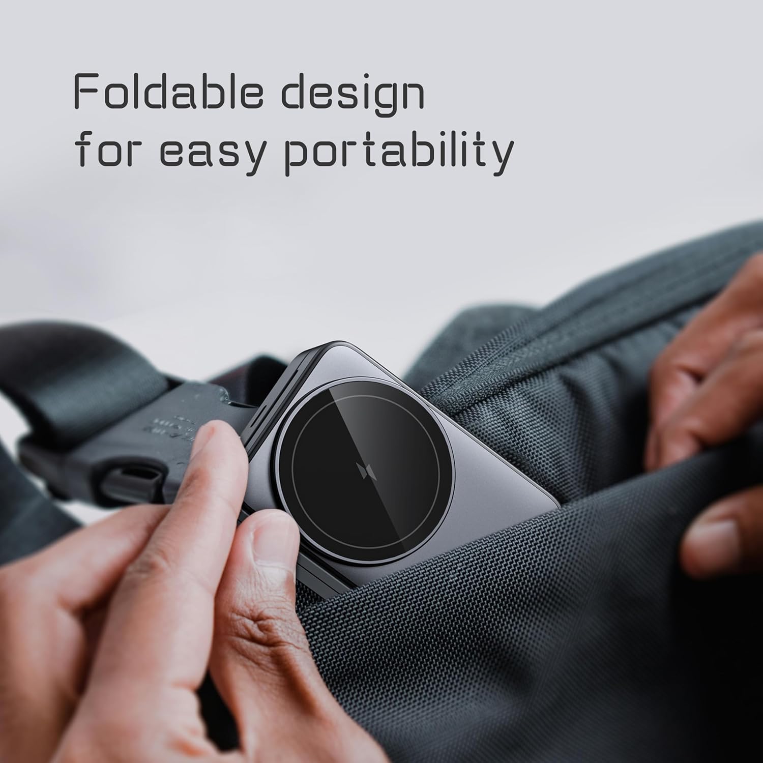 3-In-1 Wireless Charger for iPhone,15W Fast Charger Compatible with Magsafe Charger Stand,Foldable Charging Station for iPhone Airpod