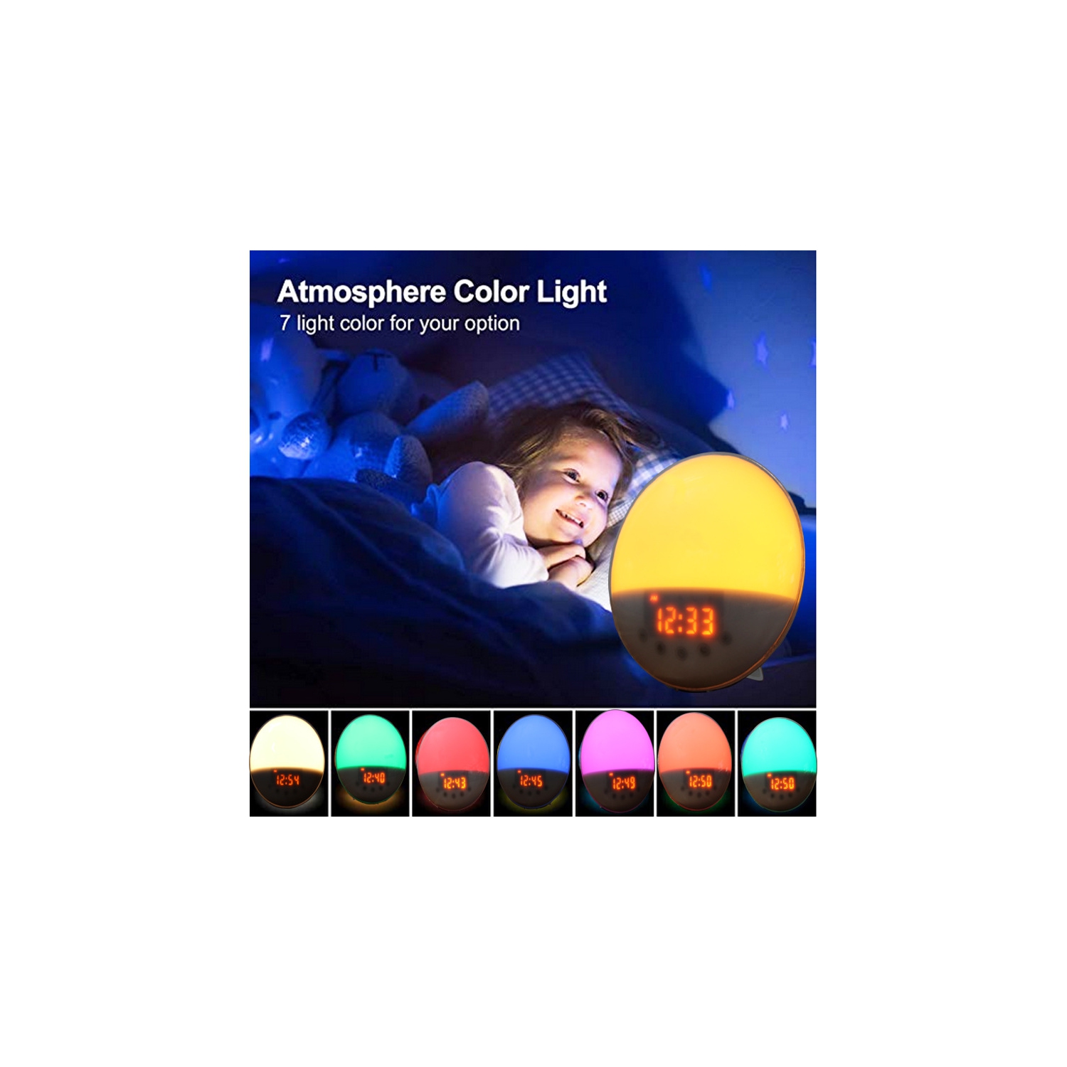 Réveille-matin numérique avec radio Sunrise Alarm