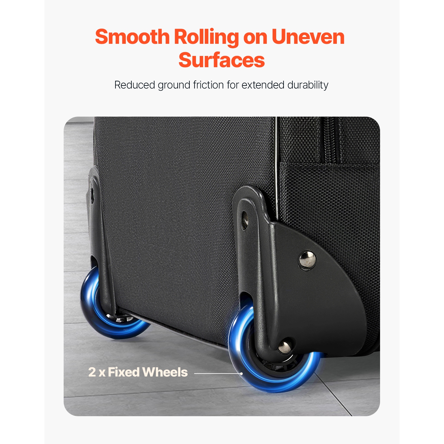 VEVOR Rolling Laptop Bag, Fits Up to 15.6 Inch Laptop, Wheeled Briefcase, Roller Computer Tote Bag with Wheels & Telescoping Handle, Laptop Case for