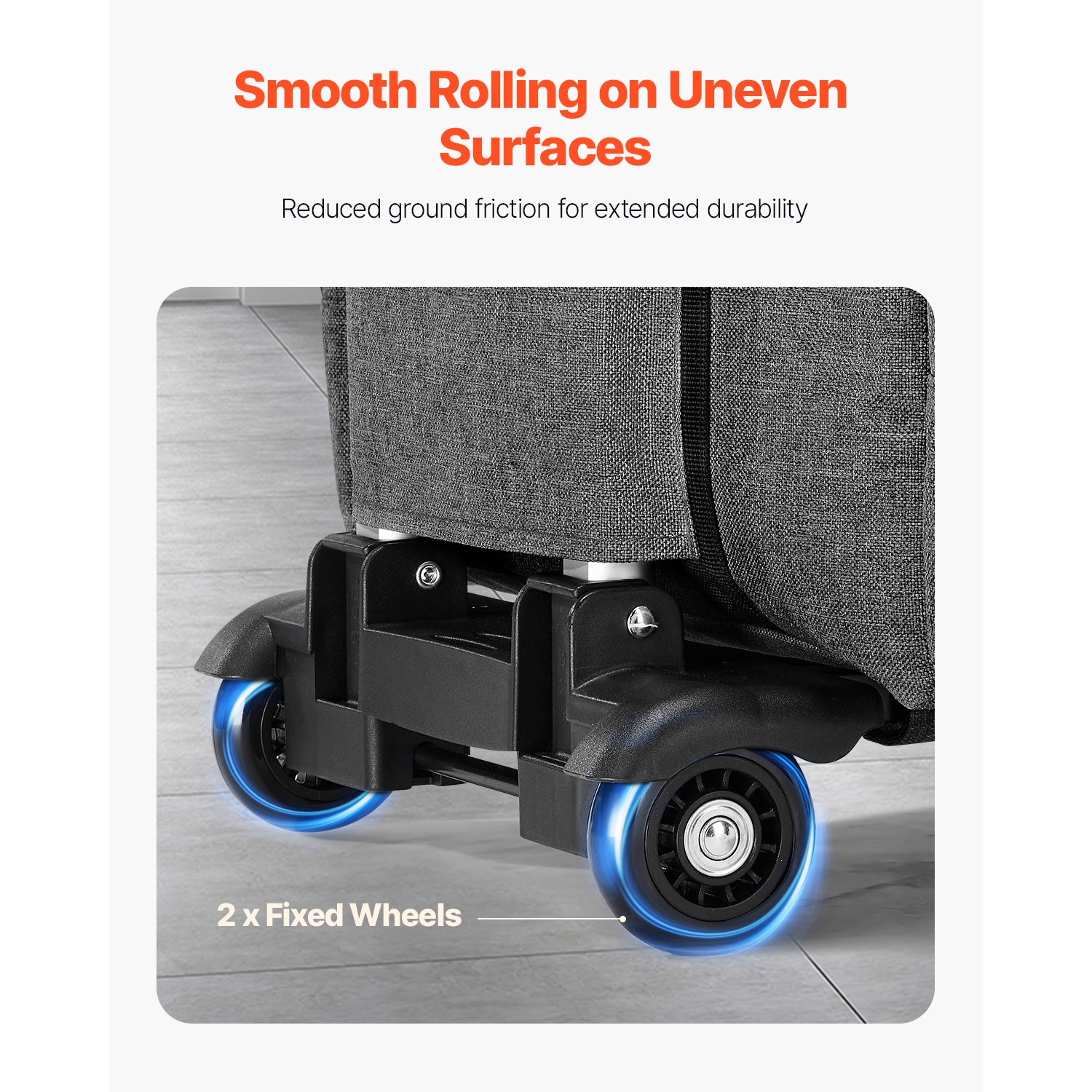 VEVOR Rolling Laptop Bag, Fits Up to 15.6 Inch Laptop, Wheeled Briefcase, Teacher Roller Computer Tote Bag with Detachable Trolley & Telescopic