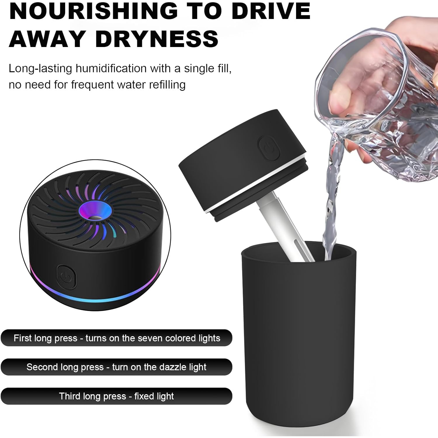 Car Fragrance Diffuser, USB Powered Car Air Freshener Spray Humidifier Essential Oil Diffuser, Portable Car Air Freshener Aromatherapy Diffuser, Car
