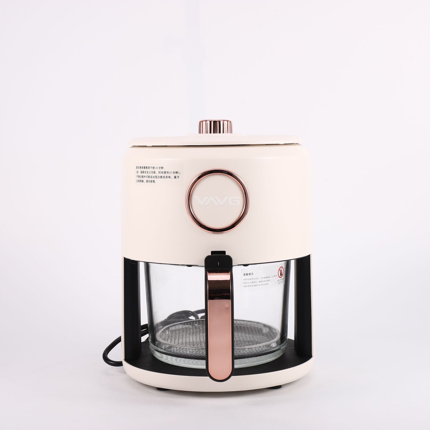 Hot sale air fryer wholesale smart home 110V-220V large capacity, smart visualization air fryer white