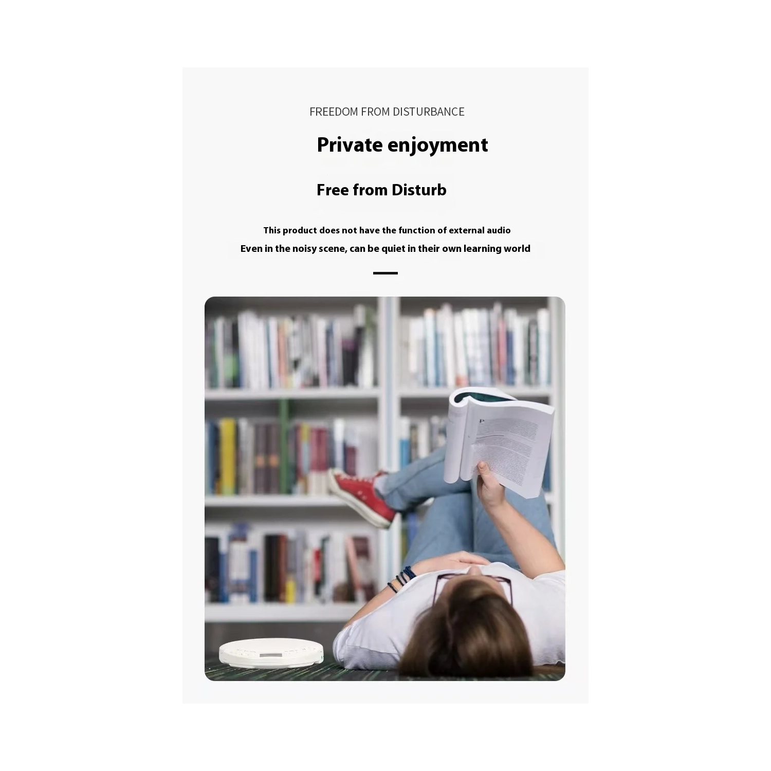 Portable CD player Smart learning machine Bluetooth player CD player Portable prenatal education machine White LED screen