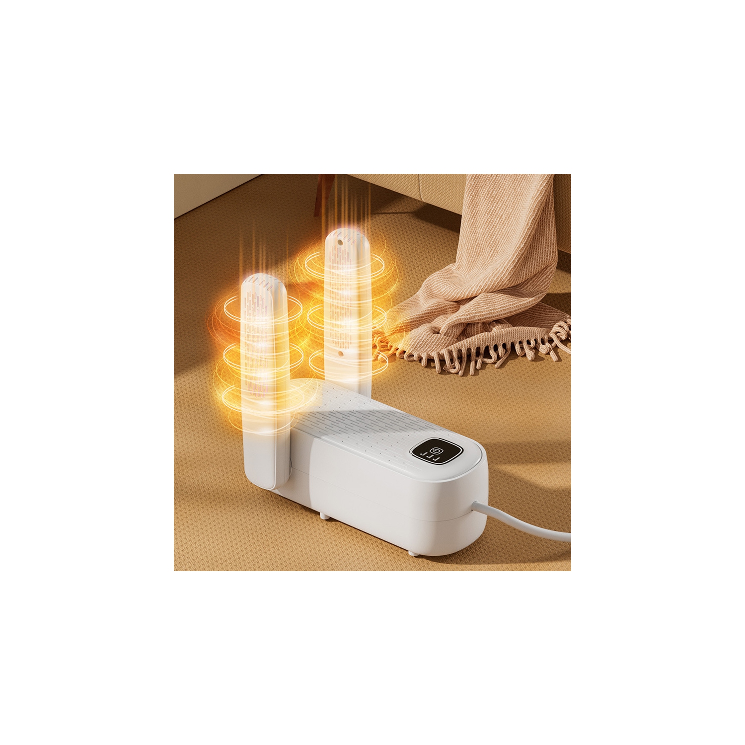 Séchoir à bottes de travail, séchoir à chaussures avec souffleur, séchoir à gants et chauffe-bottes - Purification à deux sources de lumière UV -