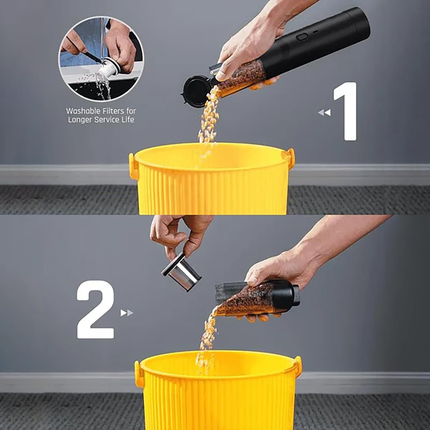 Car vacuum cleaner Car handheld brushless vacuum cleaner Car wireless dust collector Pet hair remover White brushless motor Luxury floor brush +