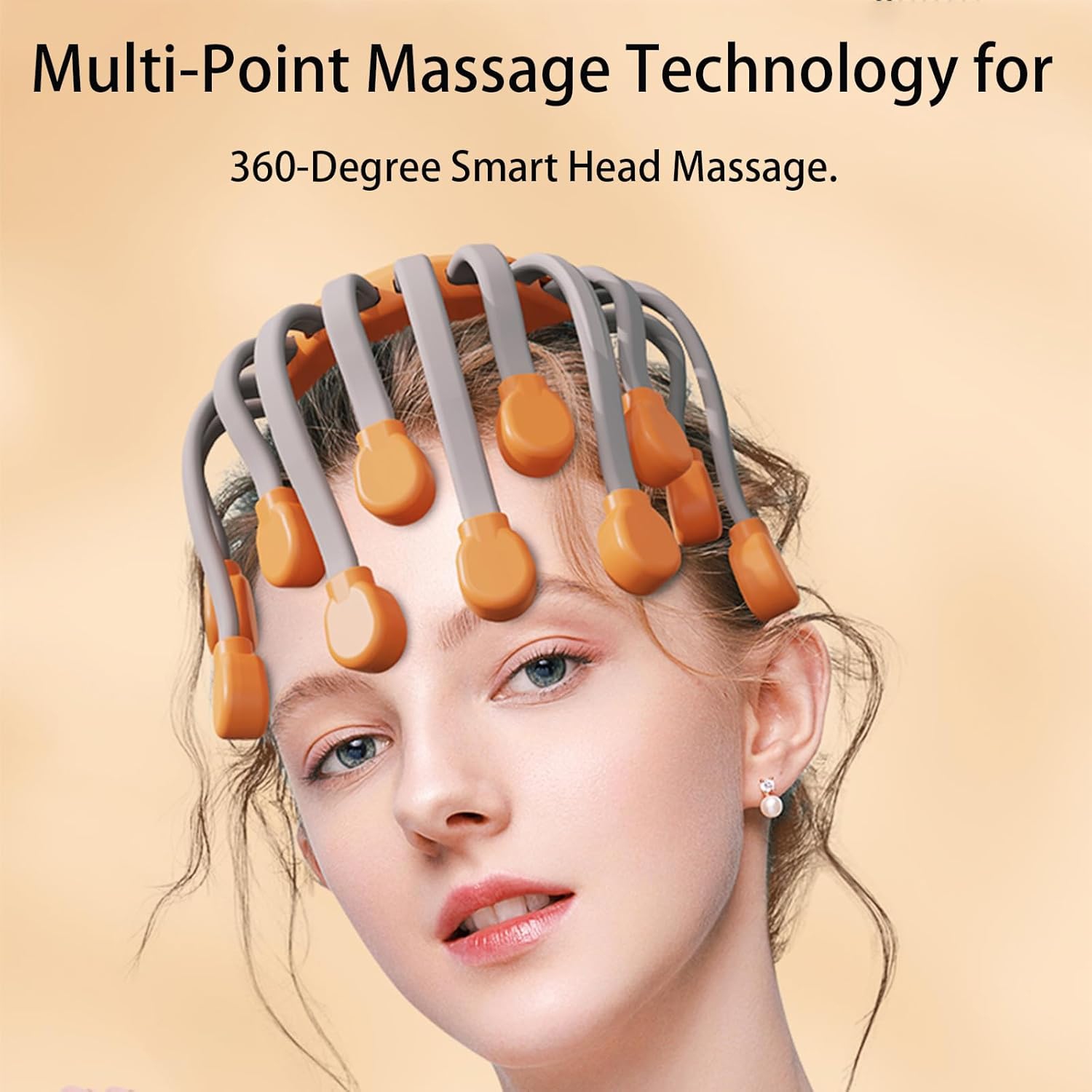 Head Massager Scalp Massager Electric Scalp Massager with 20 Massage Nodes,5 Modes,360-Degree Adjustable Massage