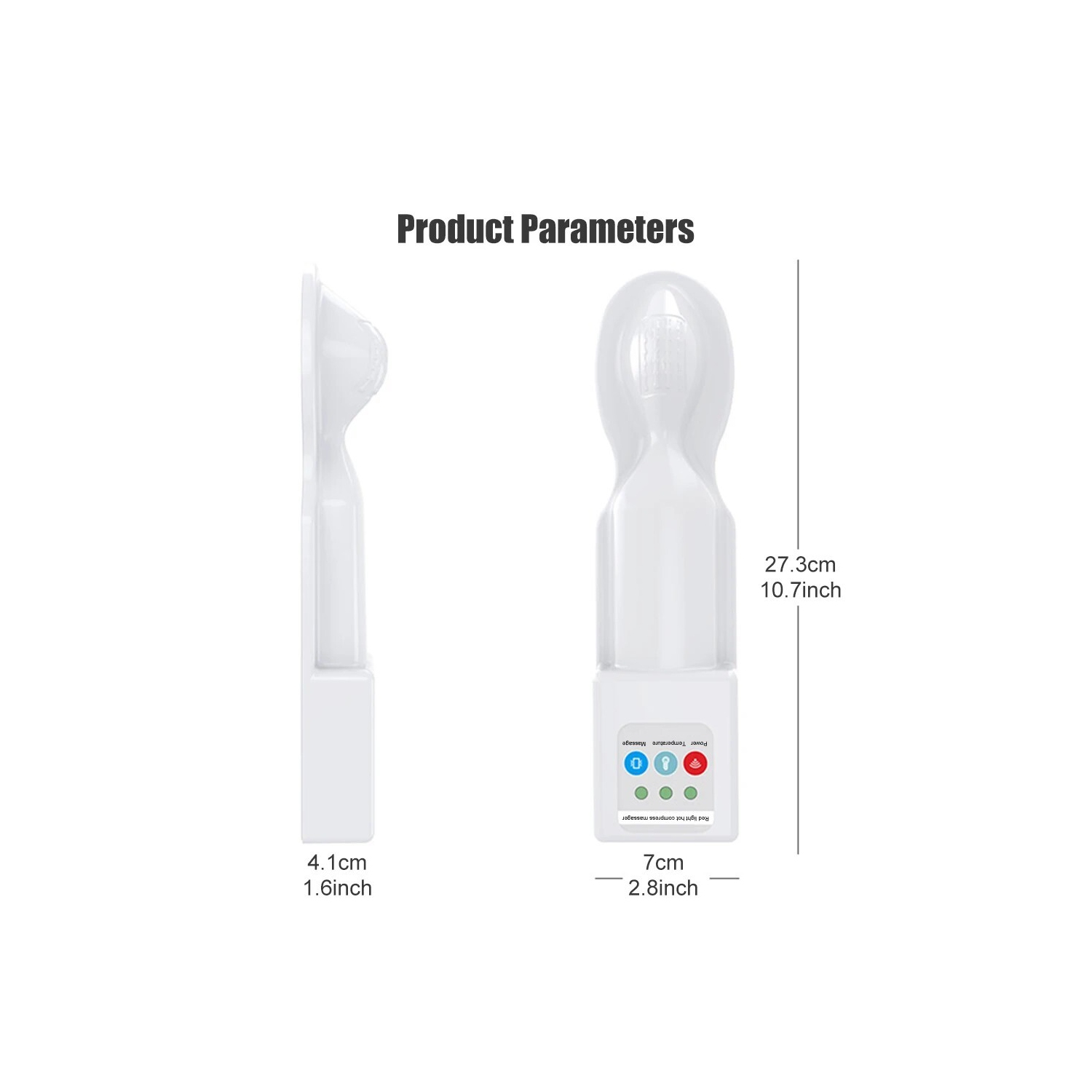 Hemorrhoids Treatment Massage Device Red Light Therapy Hot Compress Hemorrhoid Massager