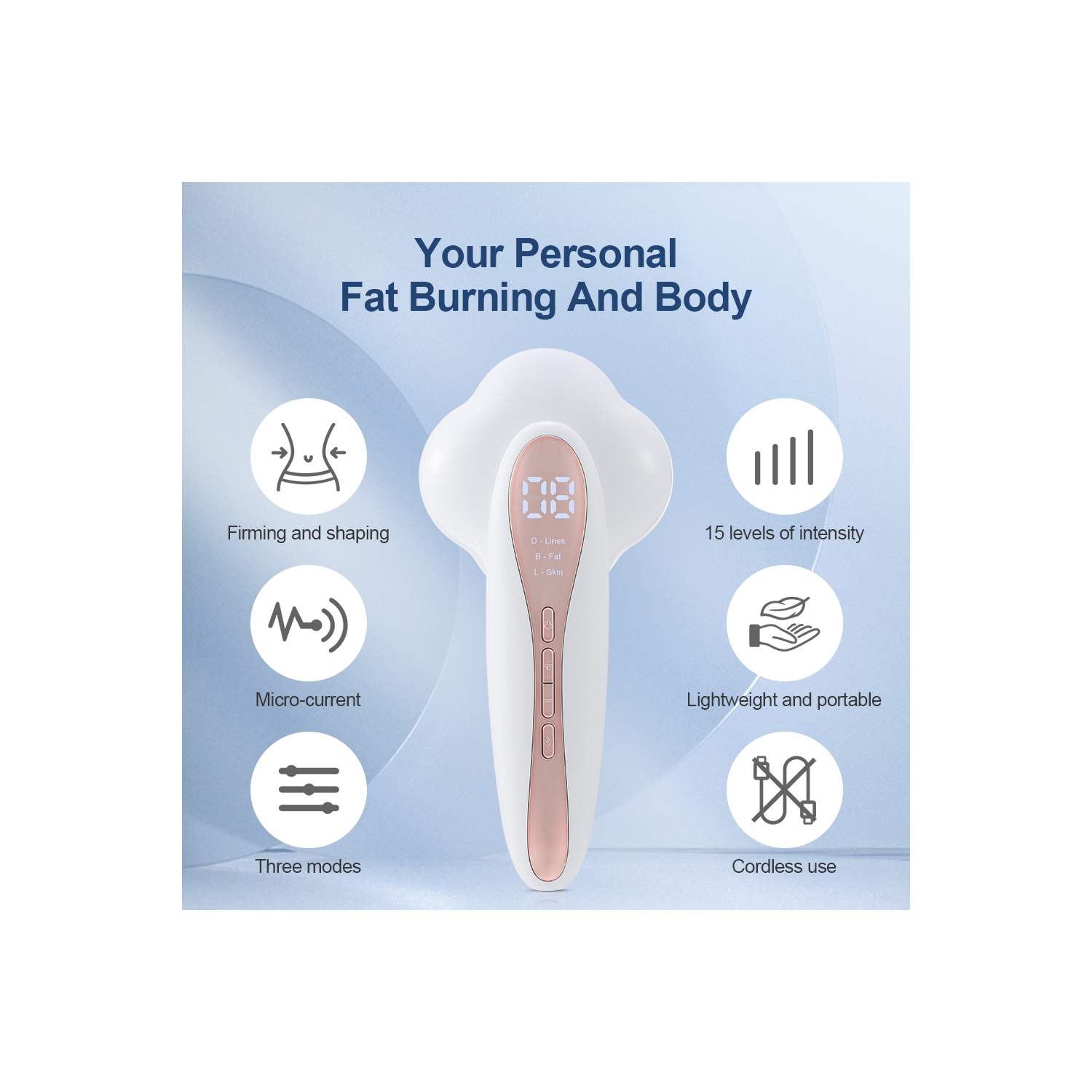 Electric Anti Cellulite Massager Wireless Fat Burner Infrared Heating Weight Loss Massager RF EMS Body Slimming Machine