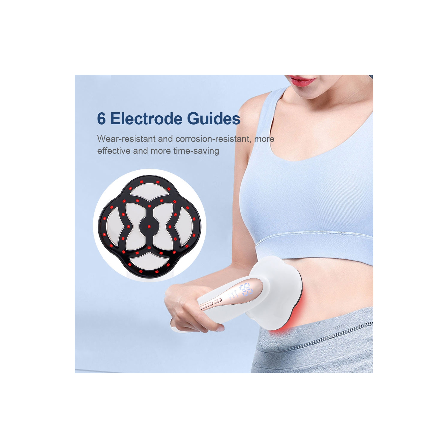 Electric Anti Cellulite Massager Wireless Fat Burner Infrared Heating Weight Loss Massager RF EMS Body Slimming Machine