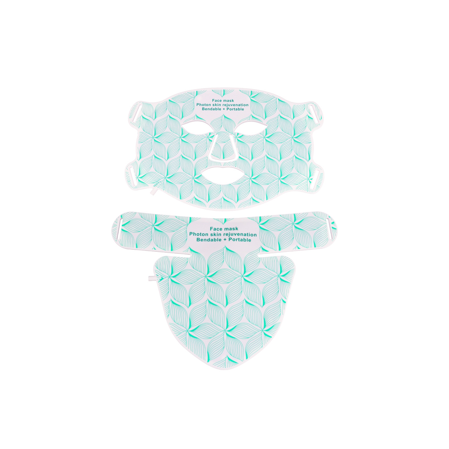 Masque LED thérapeutique léger, 7 couleurs de luminothérapie pour masque visage et cou, Masque de beauté anti-vieillissement pour peau LED