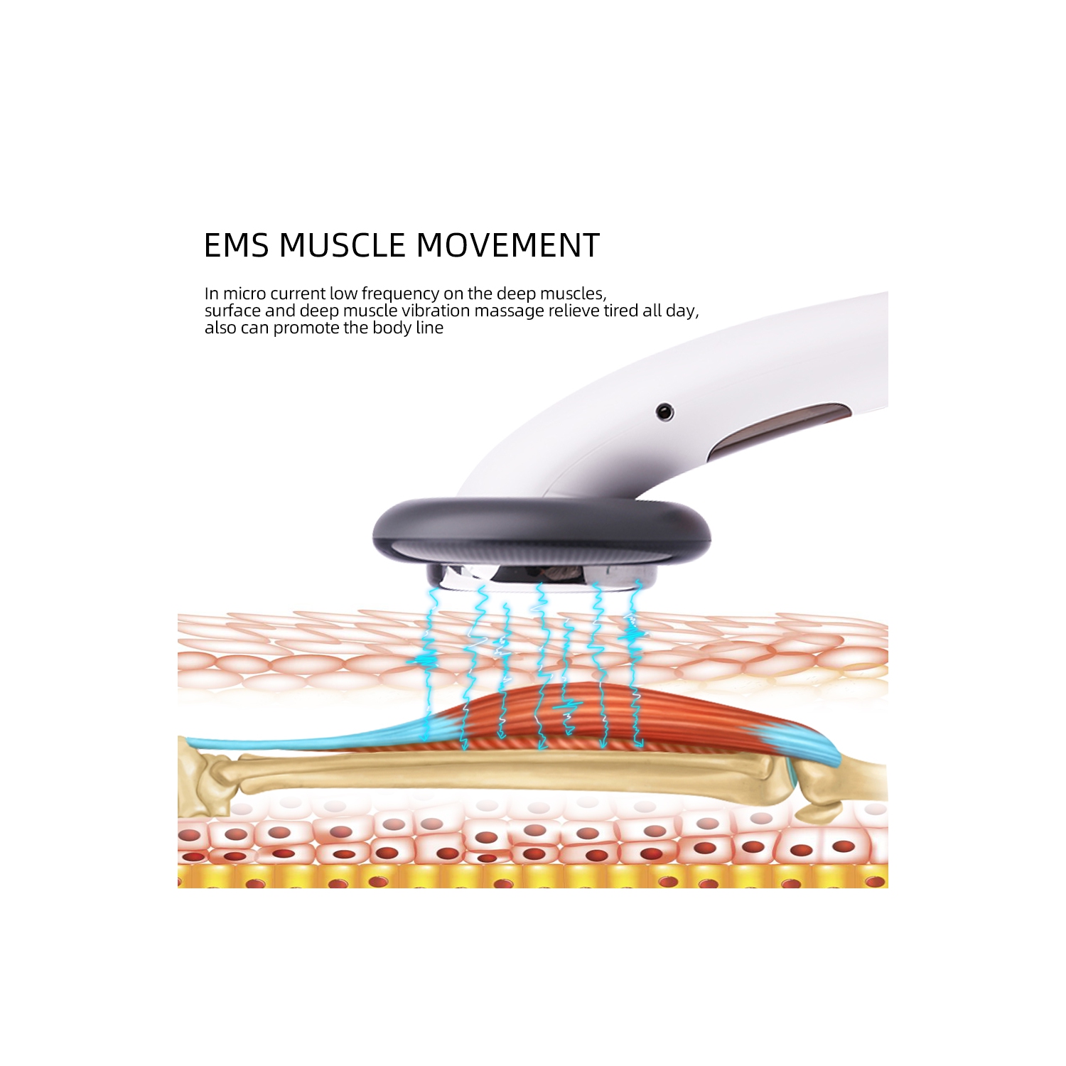 Body Slimming Device Cellulite Remover,Infrared Light Face Lifting Facial Massager,EMS Massager for Abdomen Waist Arm Leg