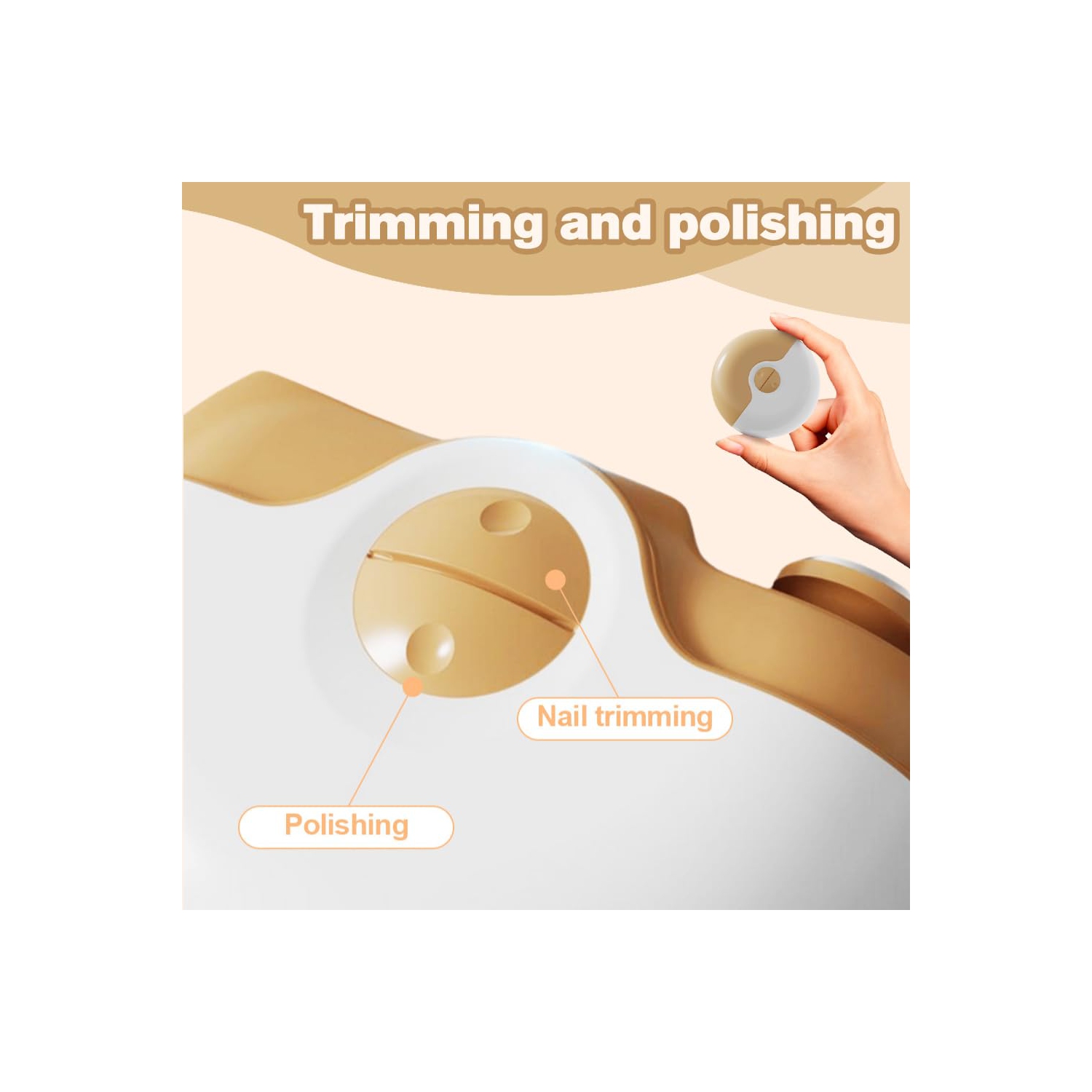 Coupe-ongles électrique pour les personnes âgées, moulin à ongles automatique 3-en-1, 2 vitesses, adapté pour couper les ongles et les ongles des