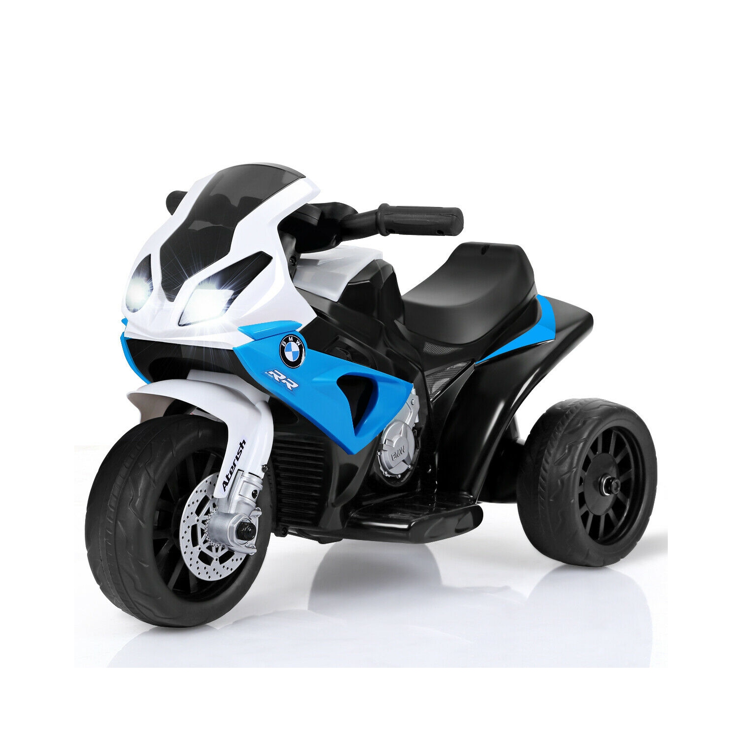 Gymax Kids Ride On Motorcycle BMW Licensed 6V Electric 3 Wheels Bicycle w/ Music&Light