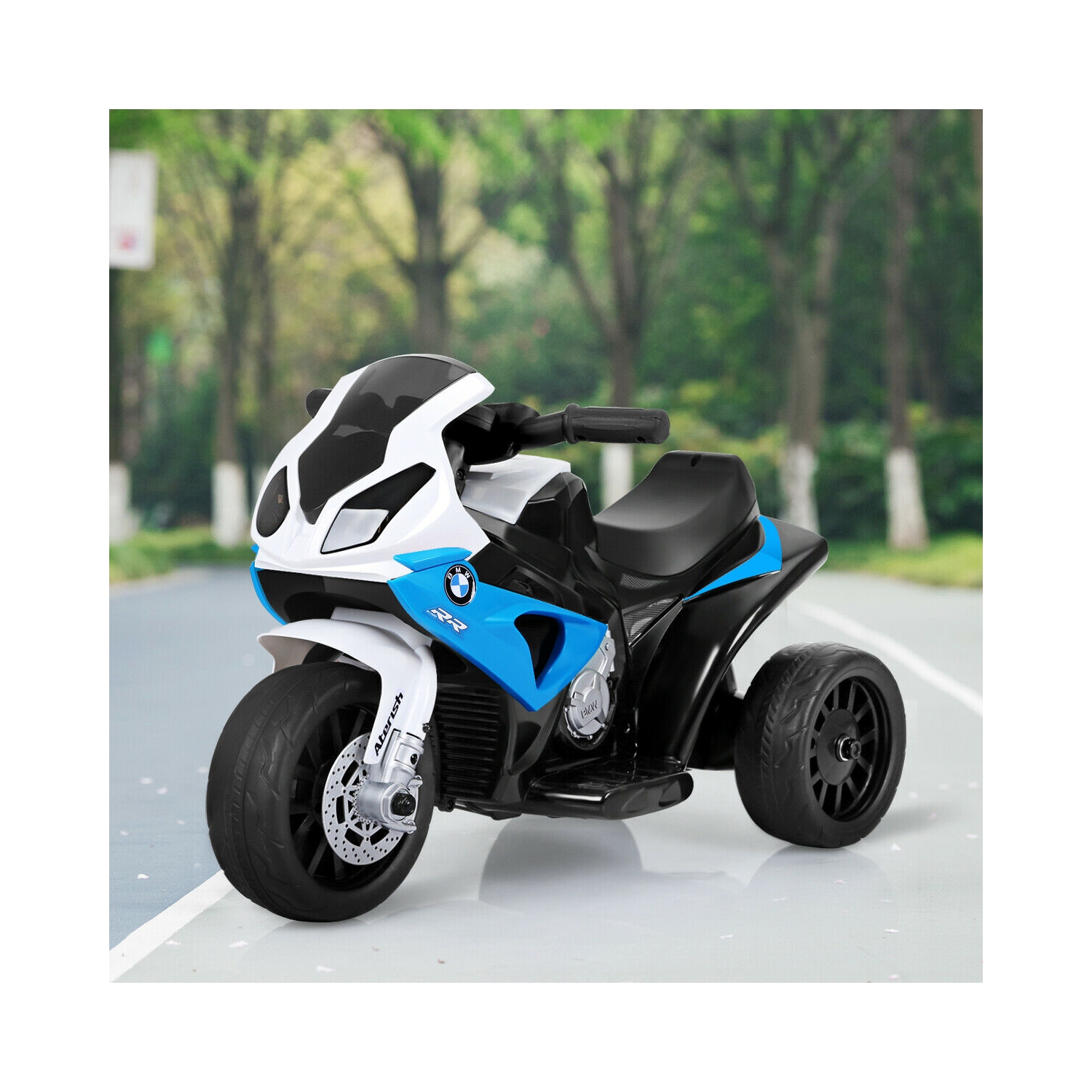 Gymax Kids Ride On Motorcycle BMW Licensed 6V Electric 3 Wheels Bicycle w/ Music&Light