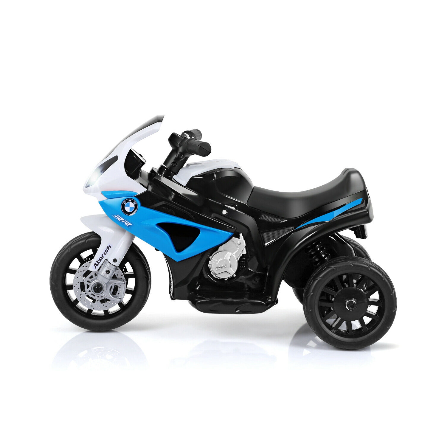 Gymax Kids Ride On Motorcycle BMW Licensed 6V Electric 3 Wheels Bicycle w/ Music&Light