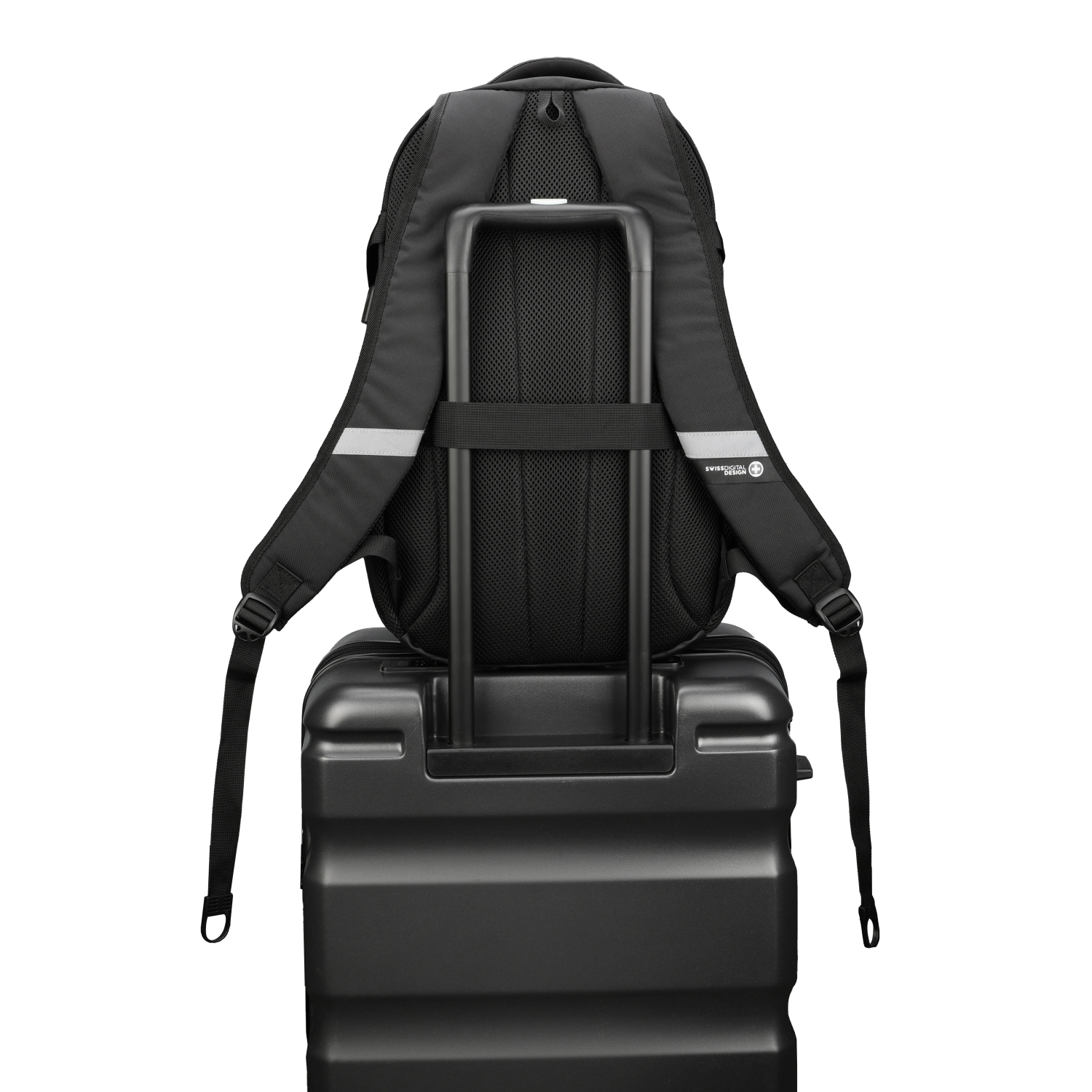 Swissdigital Kappel School Backpack – 17" Laptop Bag, SDD Finder, Add-A-Bag System, Reflective Trim, Multi-Pockets, Ergonomic