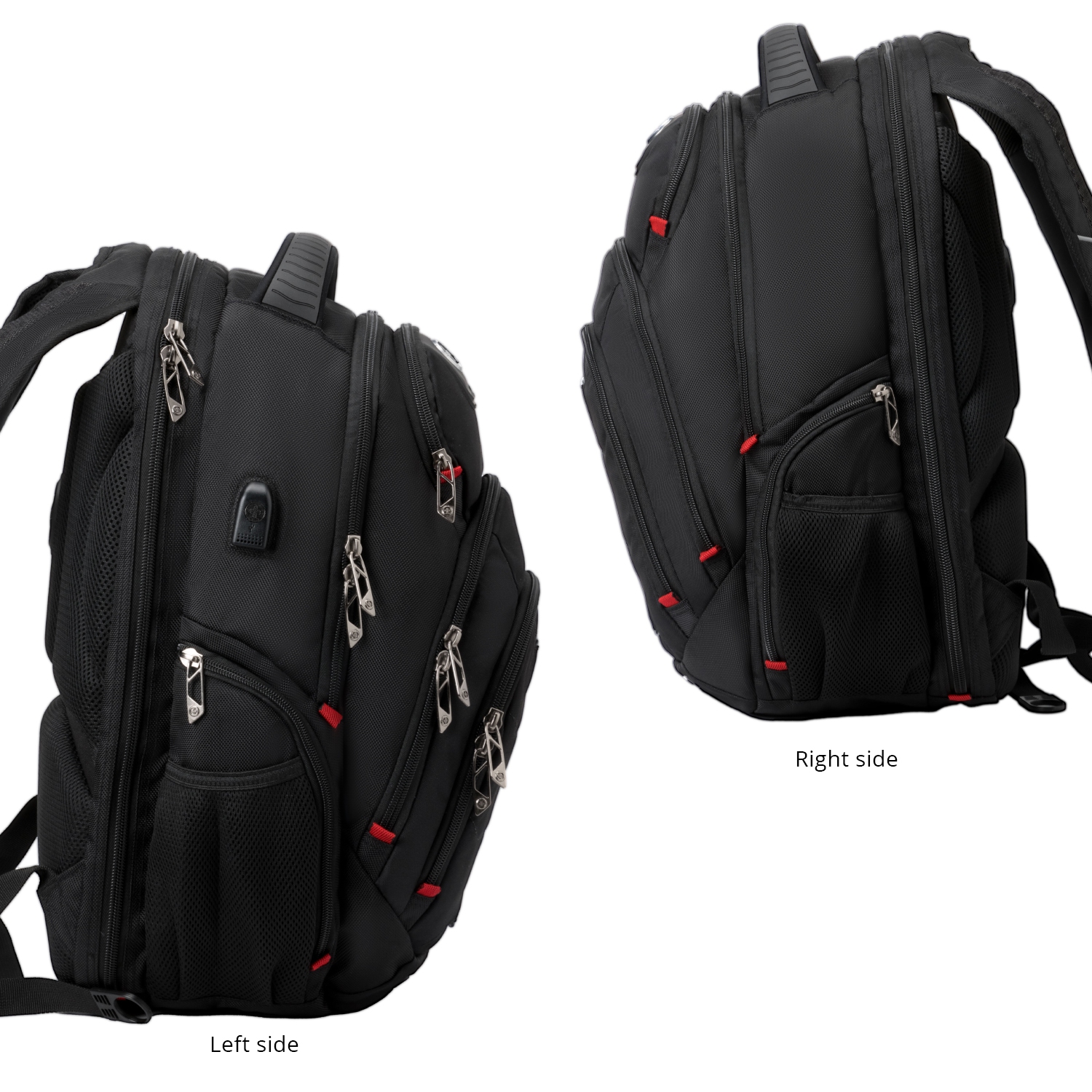 Swissdigital Neptune Backpack – 16" Laptop Bag, USB Charging, SDD Finder, RFID Protection, TSA-Friendly, Add-A-Bag System