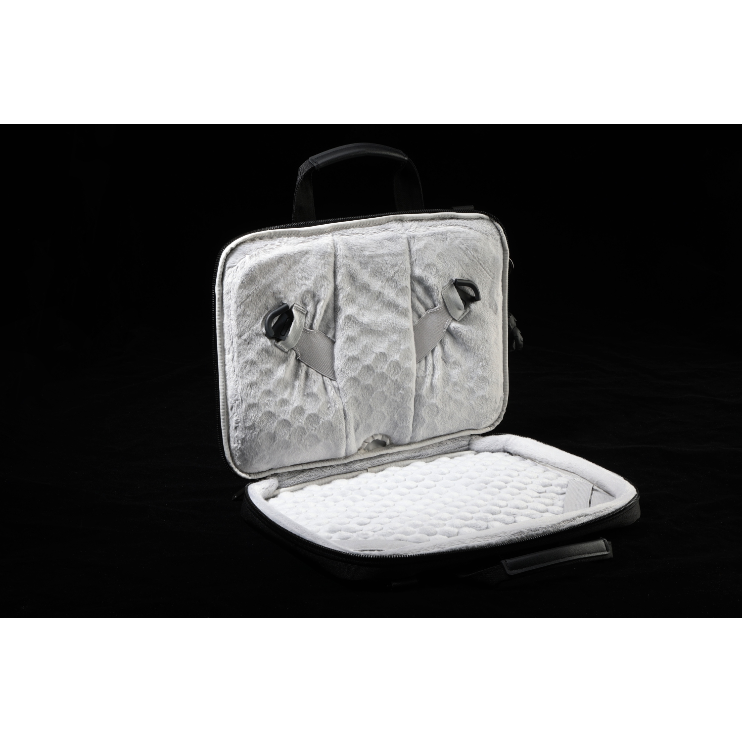 Swissdigital Bolligen 16" Laptop Sleeve Bag – USB Charging, Water-Repellent, Add-A-Bag System, Padded Protection, Travel