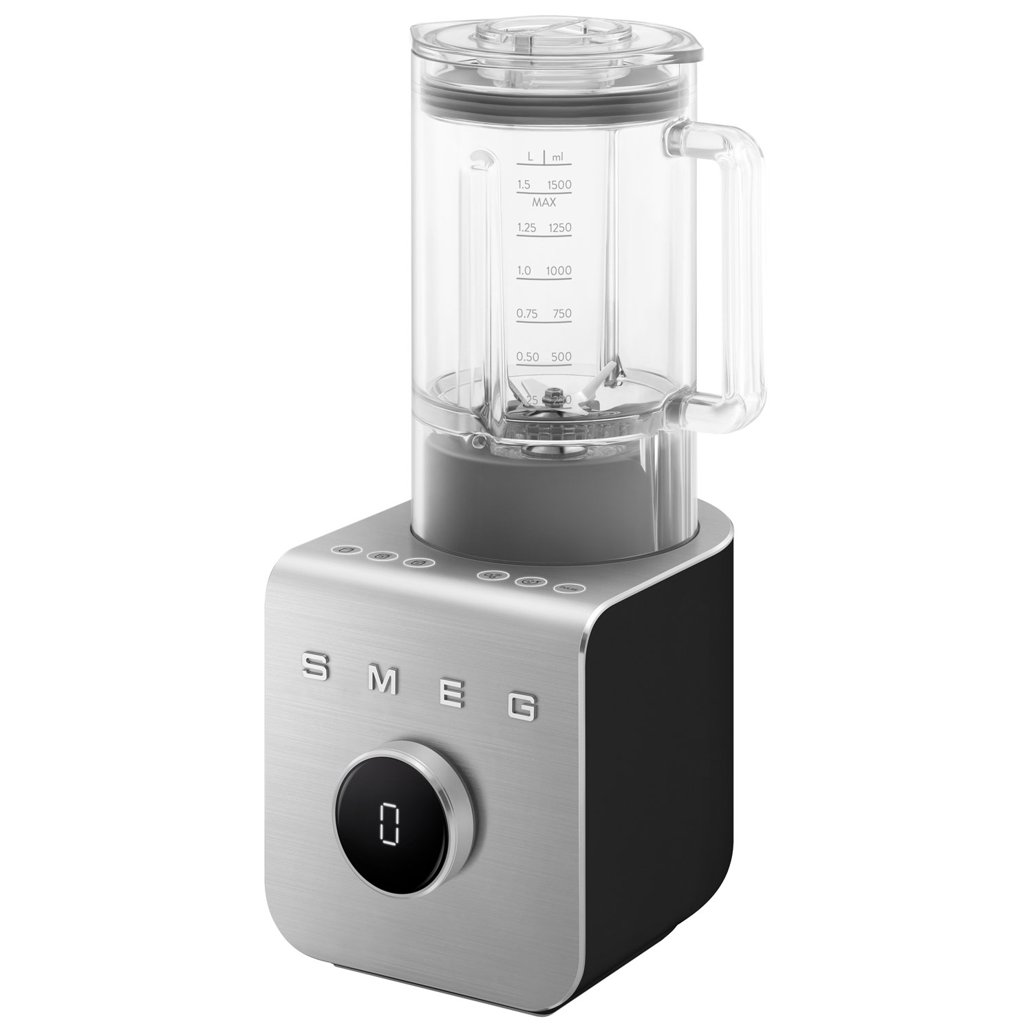 Mélangeur sur socle haute performance 1,5 l 1400 W de Smeg - Noir/Argenté