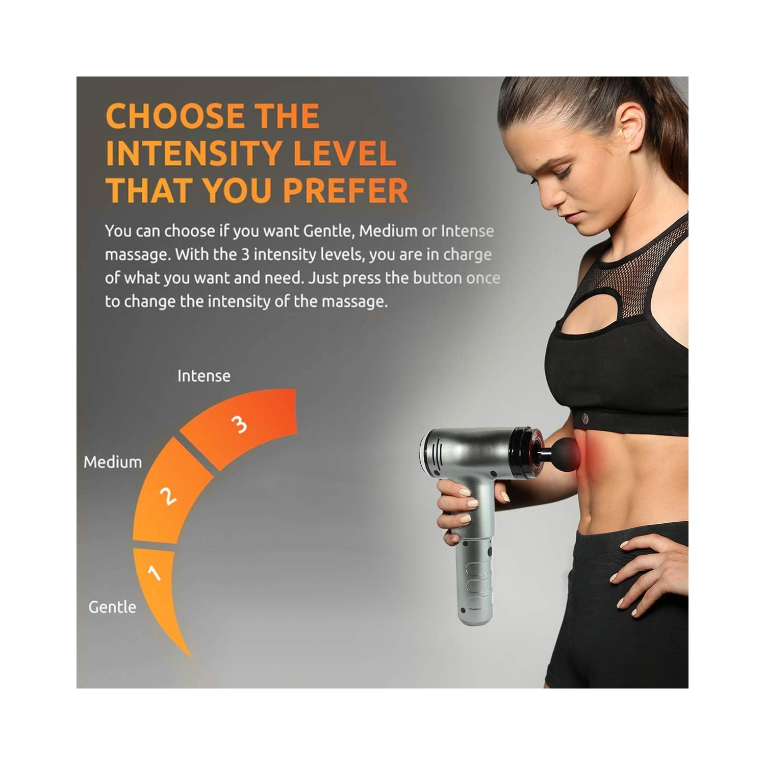 Pistolet de massage thermique Prosage d'Evertone avec technologie de réchauffement par percussion, 1&nbsp;g