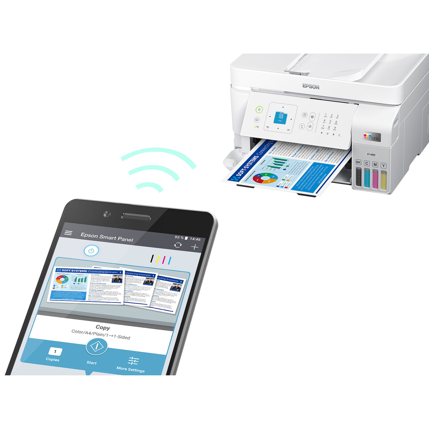 Imprimante à jet d'encre tout-en-un sans fil EcoTank ET-4810 d'Epson - Exclusivité Best Buy