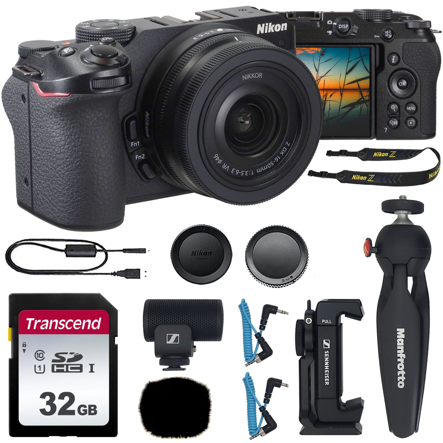 Nikon Z30 Mirrorless Camera with DX 16-50mm Lens + Sennheiser MKE 200 Mobile Kit