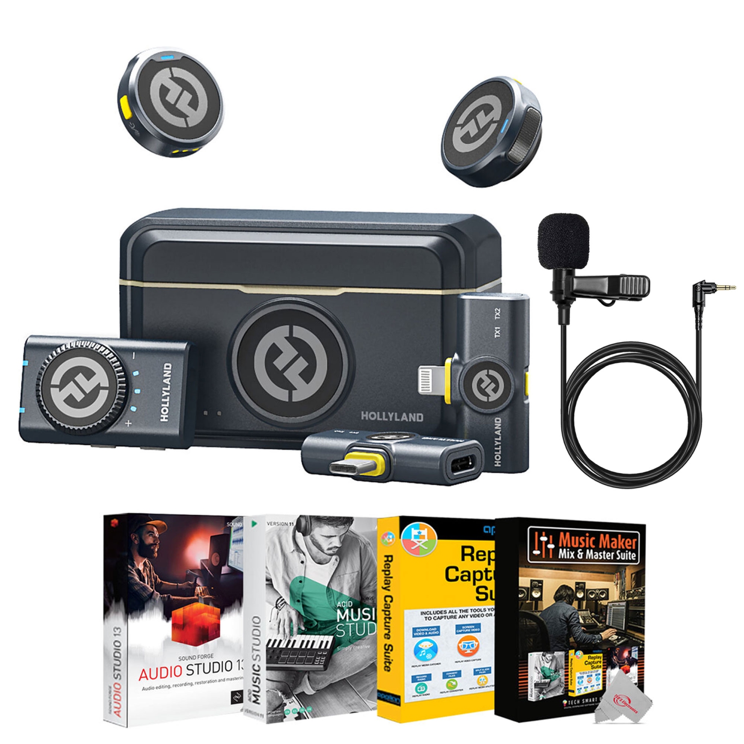 Hollyland LARK M2 ワイヤレスラベリアマイク Amazon.co.jp: Hollyland Lark M2 camera-ワイヤレスマイク-ピンマイク