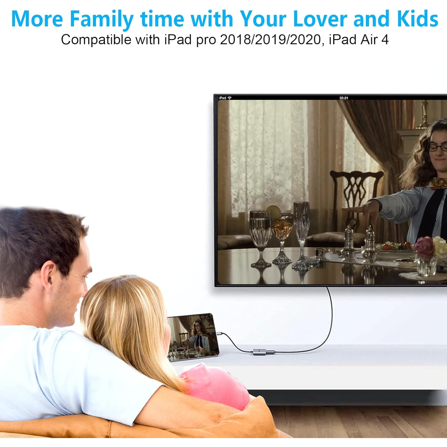 Newmight USB C to HDMI Adapter - 4K HDMI, USB 3.0, 100W Charging Port for MacBook, iPad Pro, and More