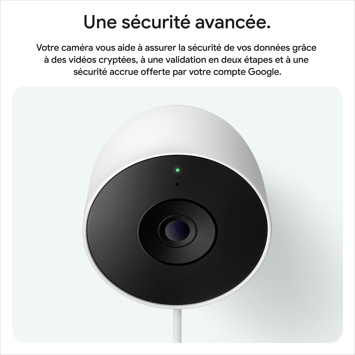 Google Nest Cam 2nd Gen Wired Outdoor Security Camera with Gemini - Snow - 2 Pack