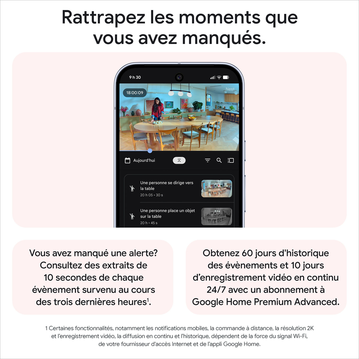 Google Nest Cam 3rd Gen Wired Indoor Security Camera with Gemini - Snow