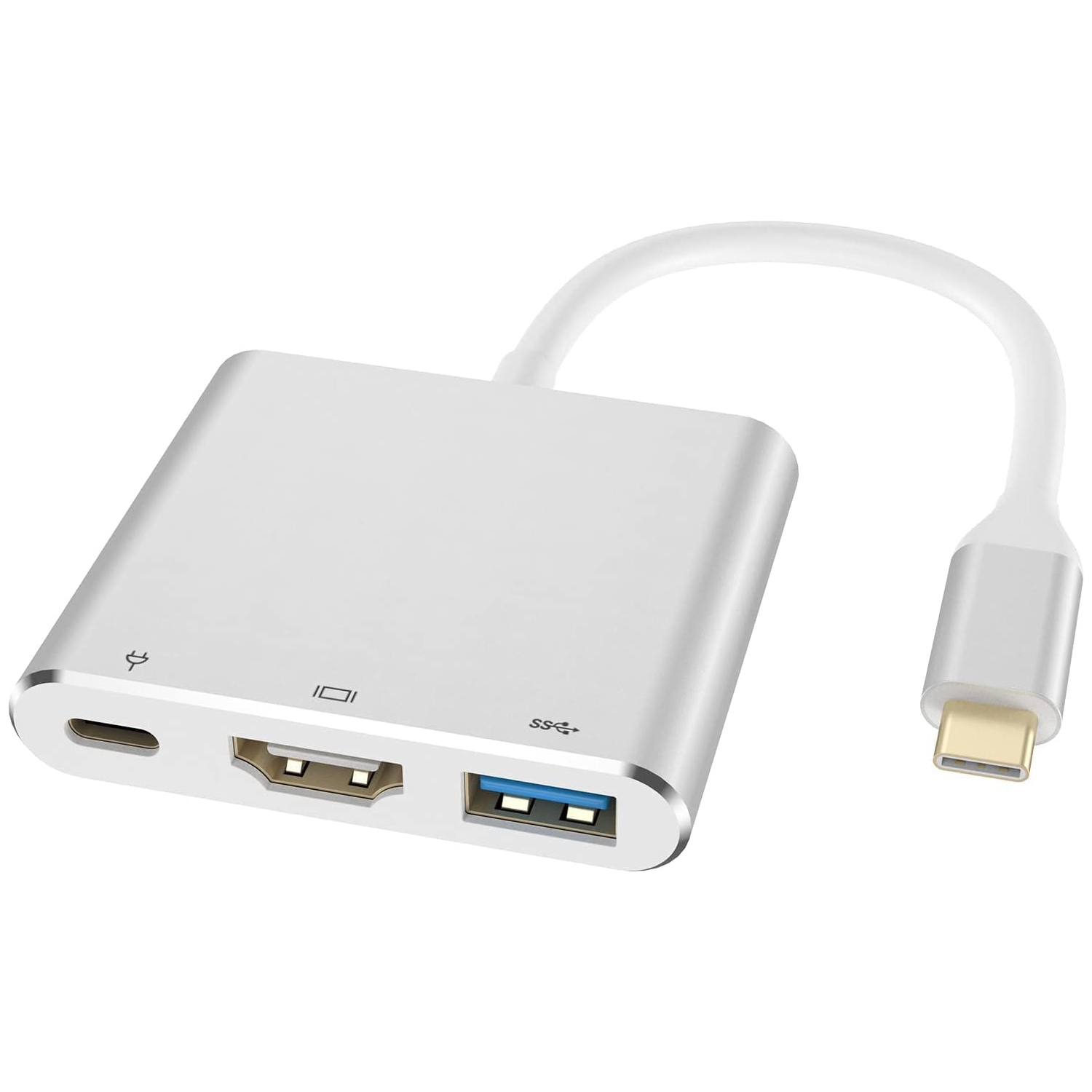 Adaptateur USB-C à HDMI de Newmight - Sortie HDMI 4K, USB 3,0, port de chargement 100&nbsp;W-C pour MacBook, iPhone 15 Pro, iPad Pro