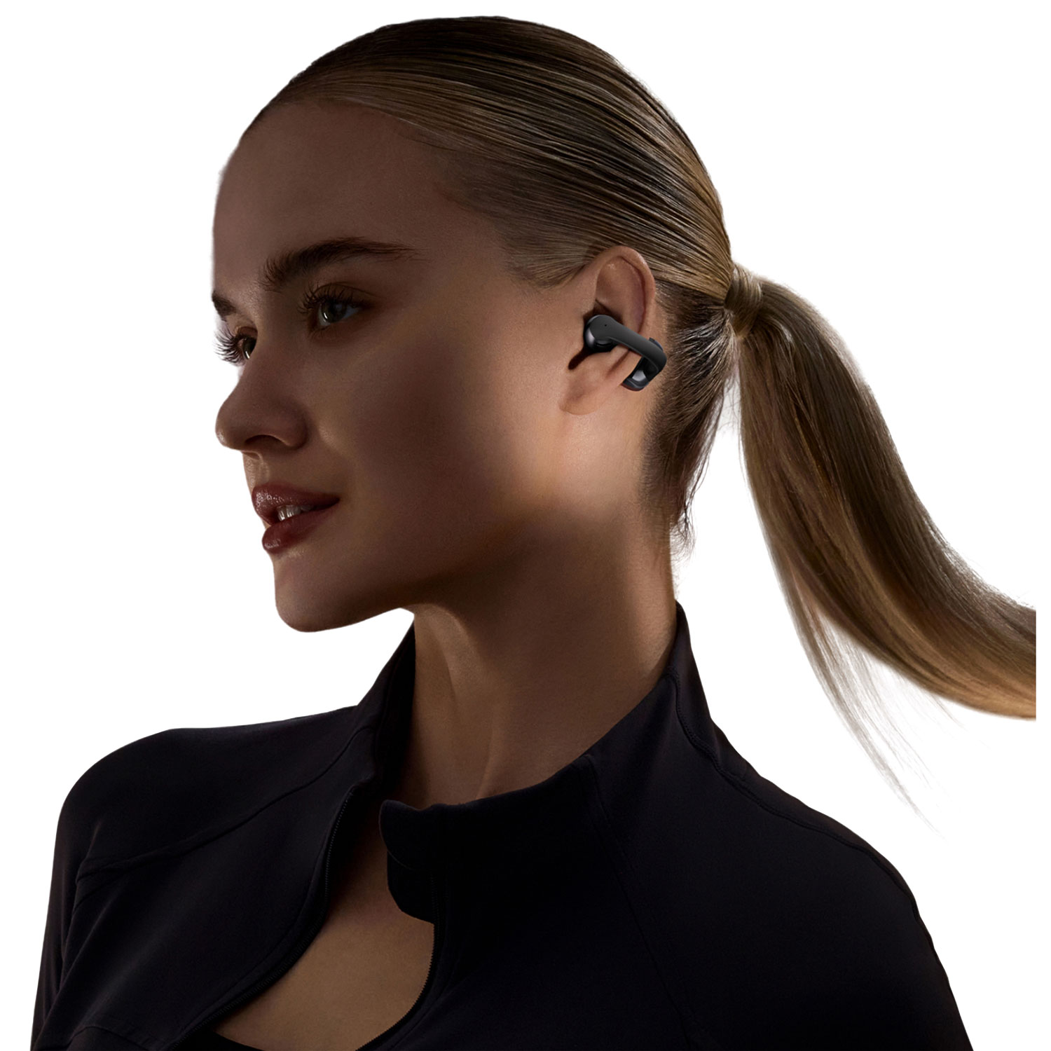 Shokz OpenDots One Open-Ear True Wireless Earbuds with Dolby Audio - Black
