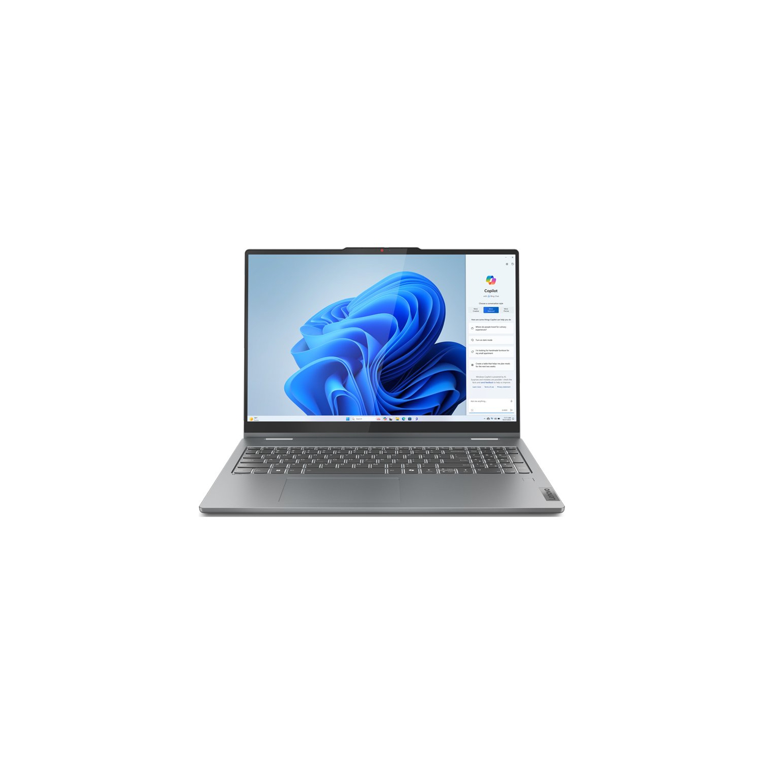LENOVO IdeaPad 5 2- in- 1 16AHP8, 16" WUXGA IPS Touchscreen, Ryzen™ 5 8645HS, 16 GB 512GB, Windows 11 Home, One Year Lenovo Warranty. 82DS0001CF