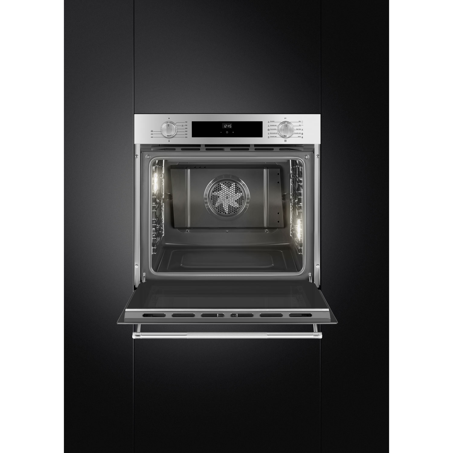 Four mural électrique combiné à convection véritable 3,92 pi³ 29 po de Smeg - Acier inoxydable