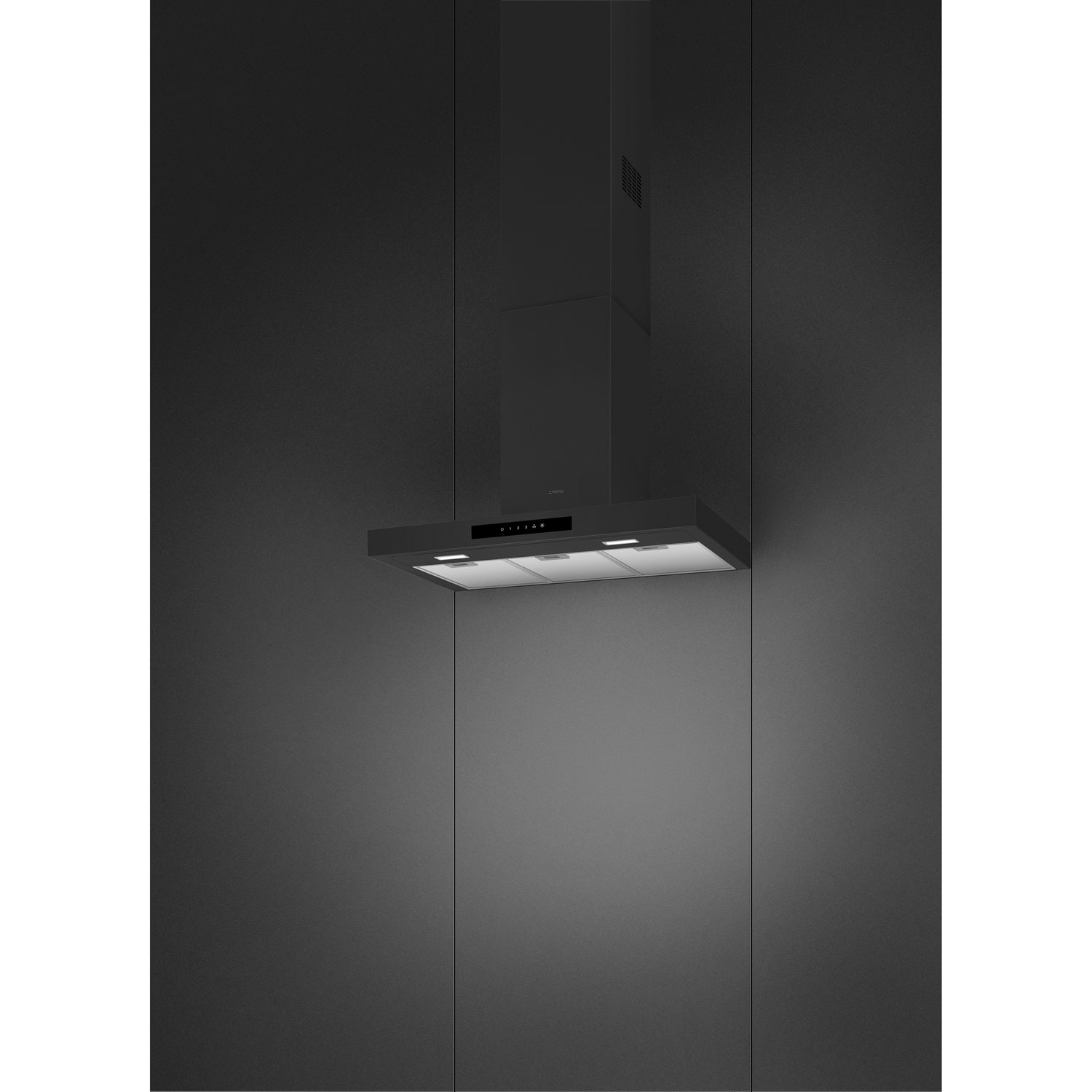 Hotte murale de 30 po de Smeg - Noir mat