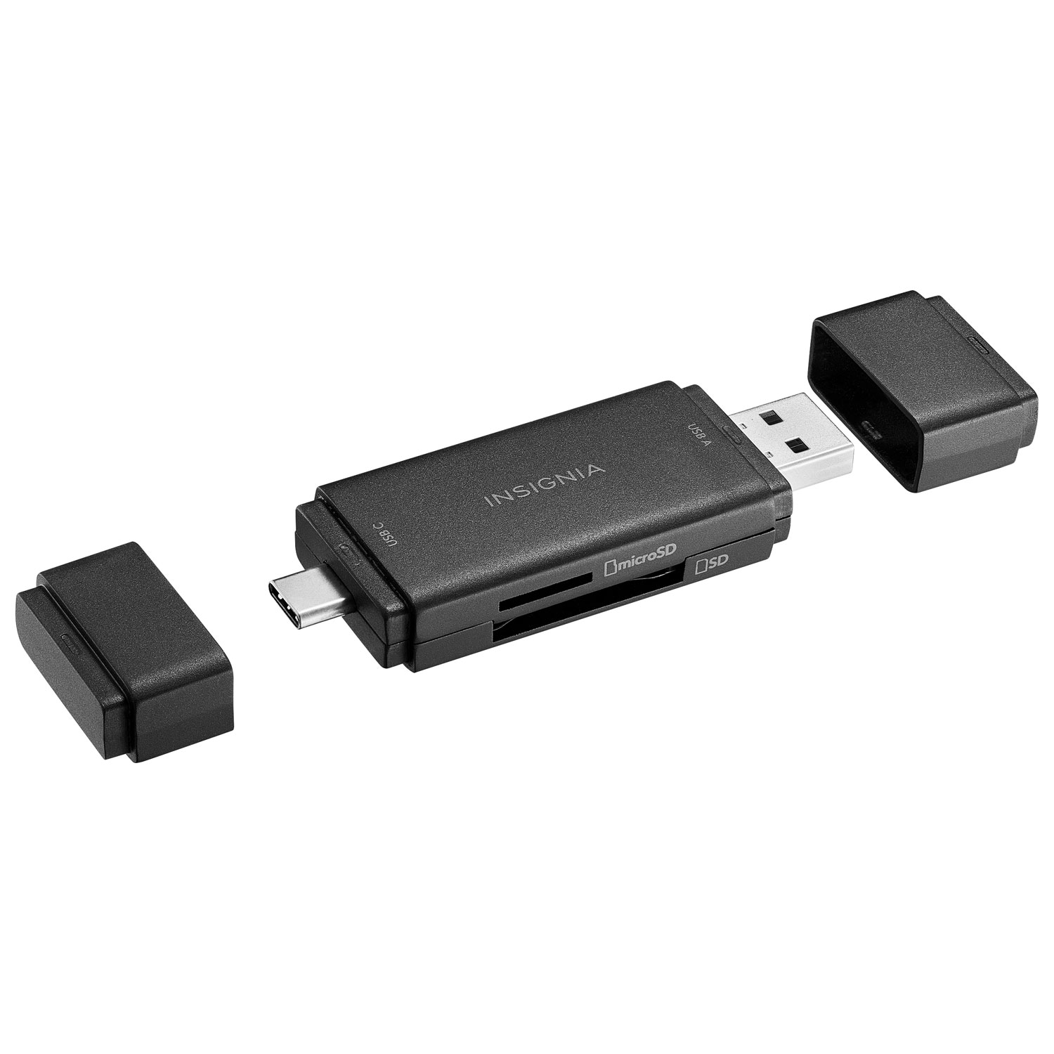 Lecteur de cartes mémoire USB-C/USB 3.0 à SD/microSD d'Insignia - Exclusivité Best Buy