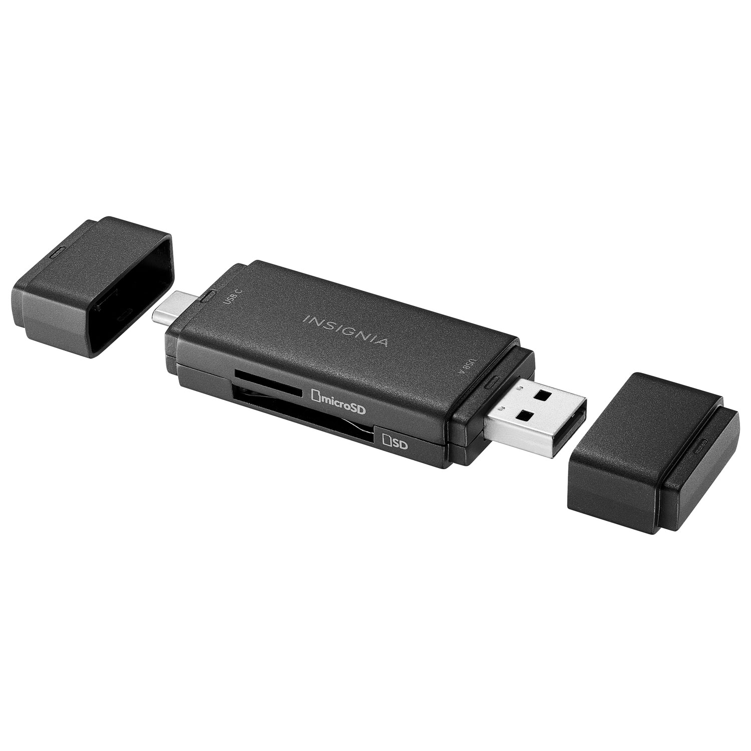 Lecteur de cartes mémoire USB-C/USB 3.0 à SD/microSD d'Insignia - Exclusivité Best Buy