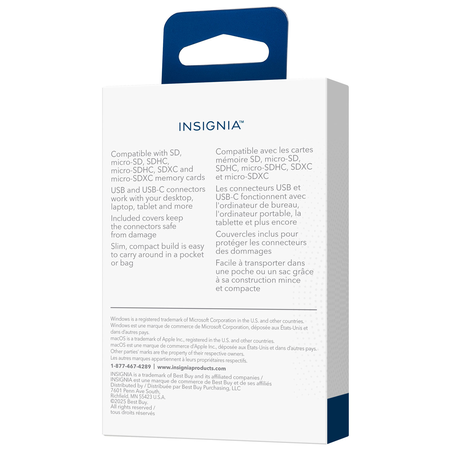 Lecteur de cartes mémoire USB-C/USB 3.0 à SD/microSD d'Insignia - Exclusivité Best Buy