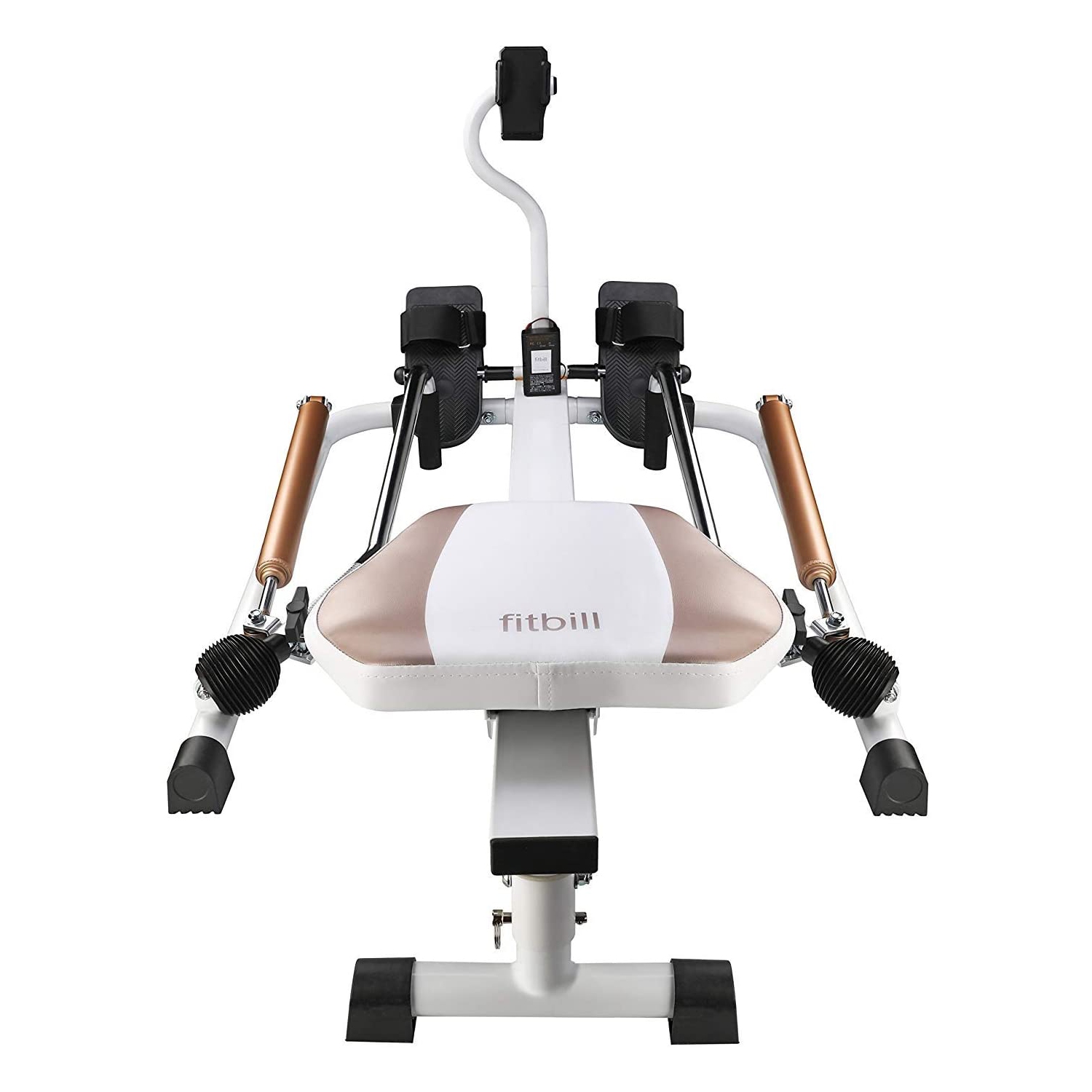 Rameur avec résistance hydraulique et bras libres