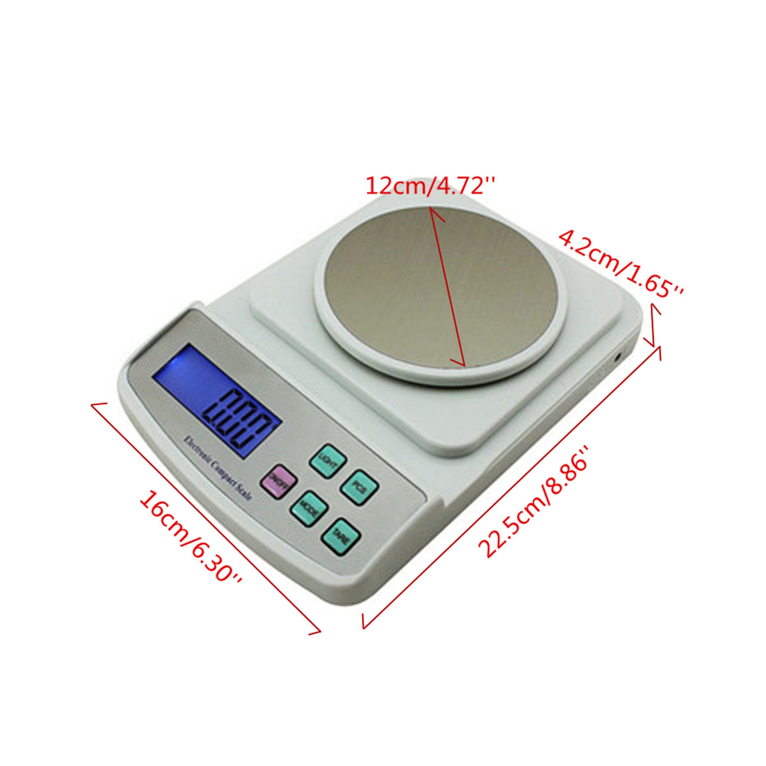 500g 0.01g High Precision Digital Display Kitchen Scale,400C