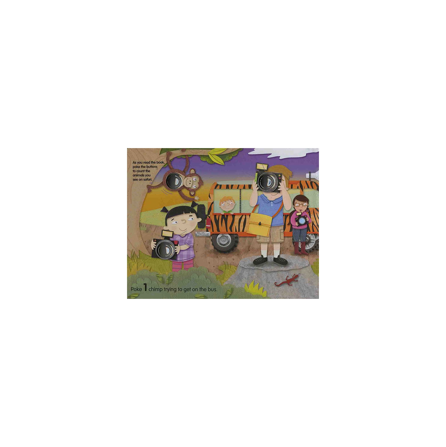 Poke-a-Dot Wheels on the Bus Wild Safari Board Book