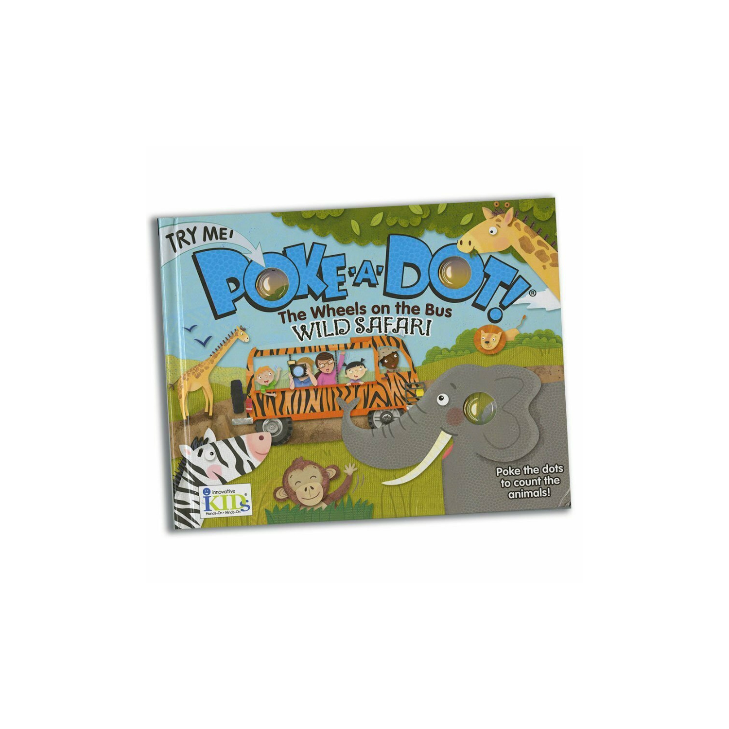 Poke-a-Dot Wheels on the Bus Wild Safari Board Book