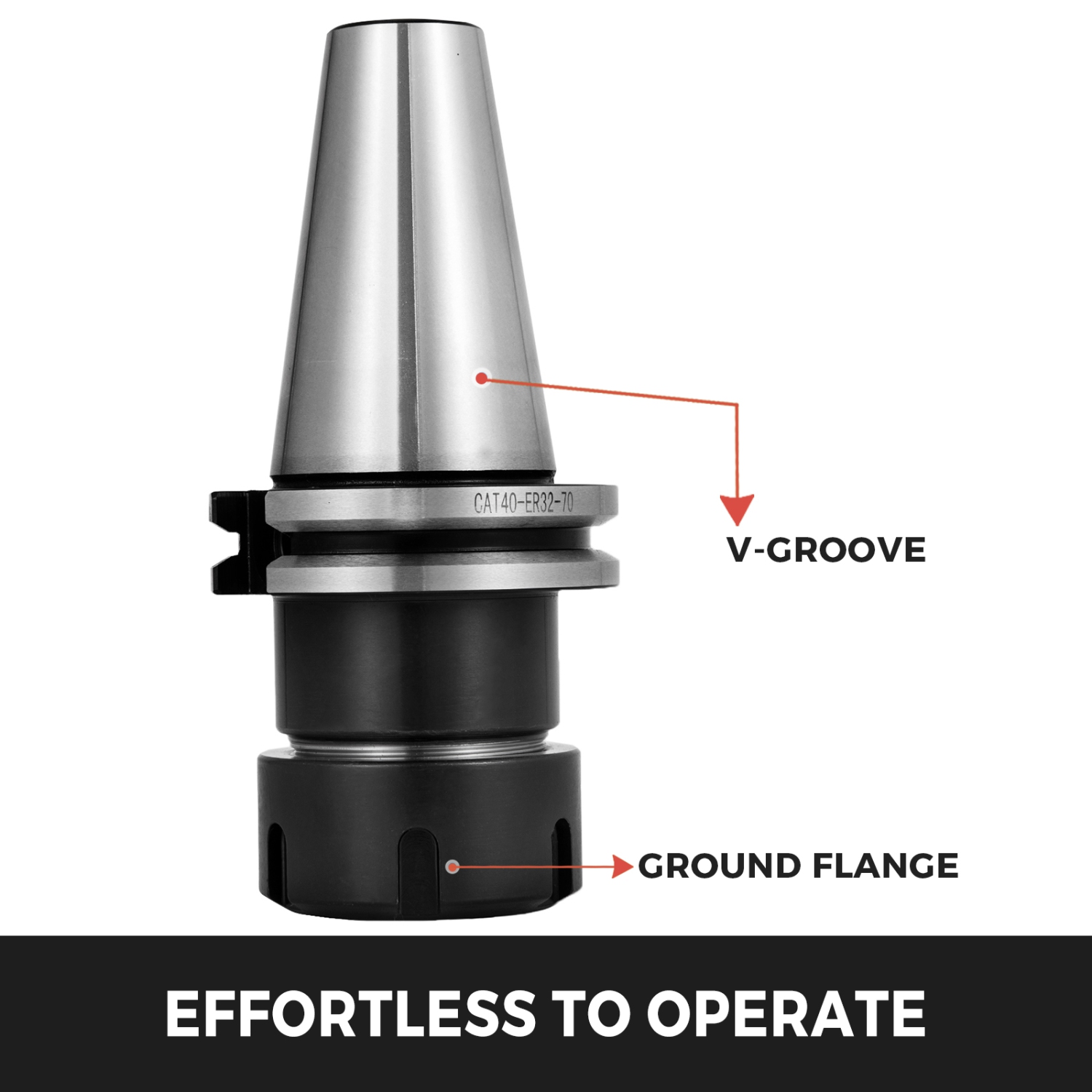 Ensemble de colliers VEVOR 5 PCS, mandrin à collet CAT40 ER32, pour machine à graver CNC et outil de tour de broyage