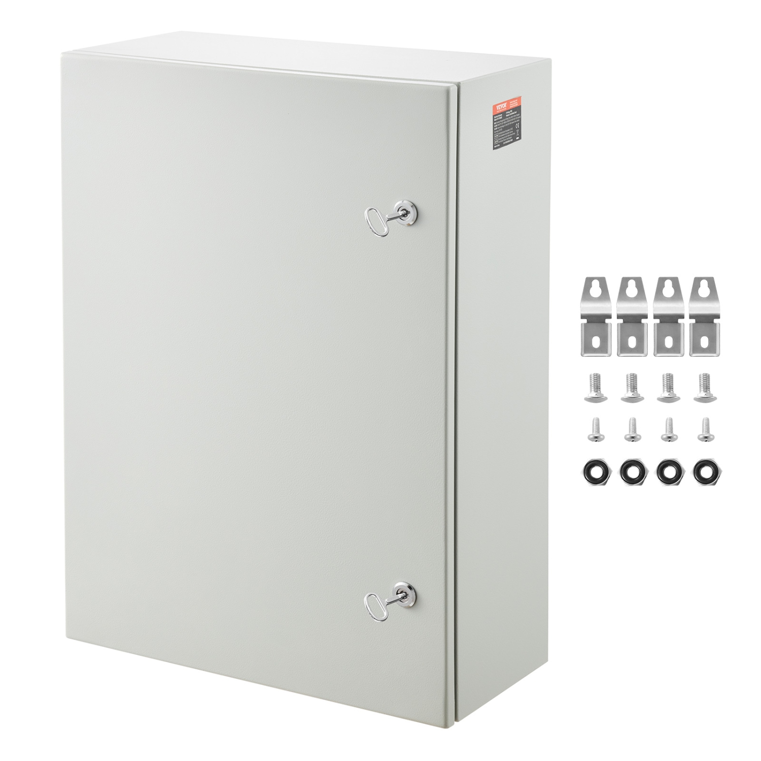 Boîtier électrique VEVOR 27,6 x 19,7 x 9,8&nbsp;po en acier laminé à froid, boîtier mural pour équipement électronique extérieur avec plaque de