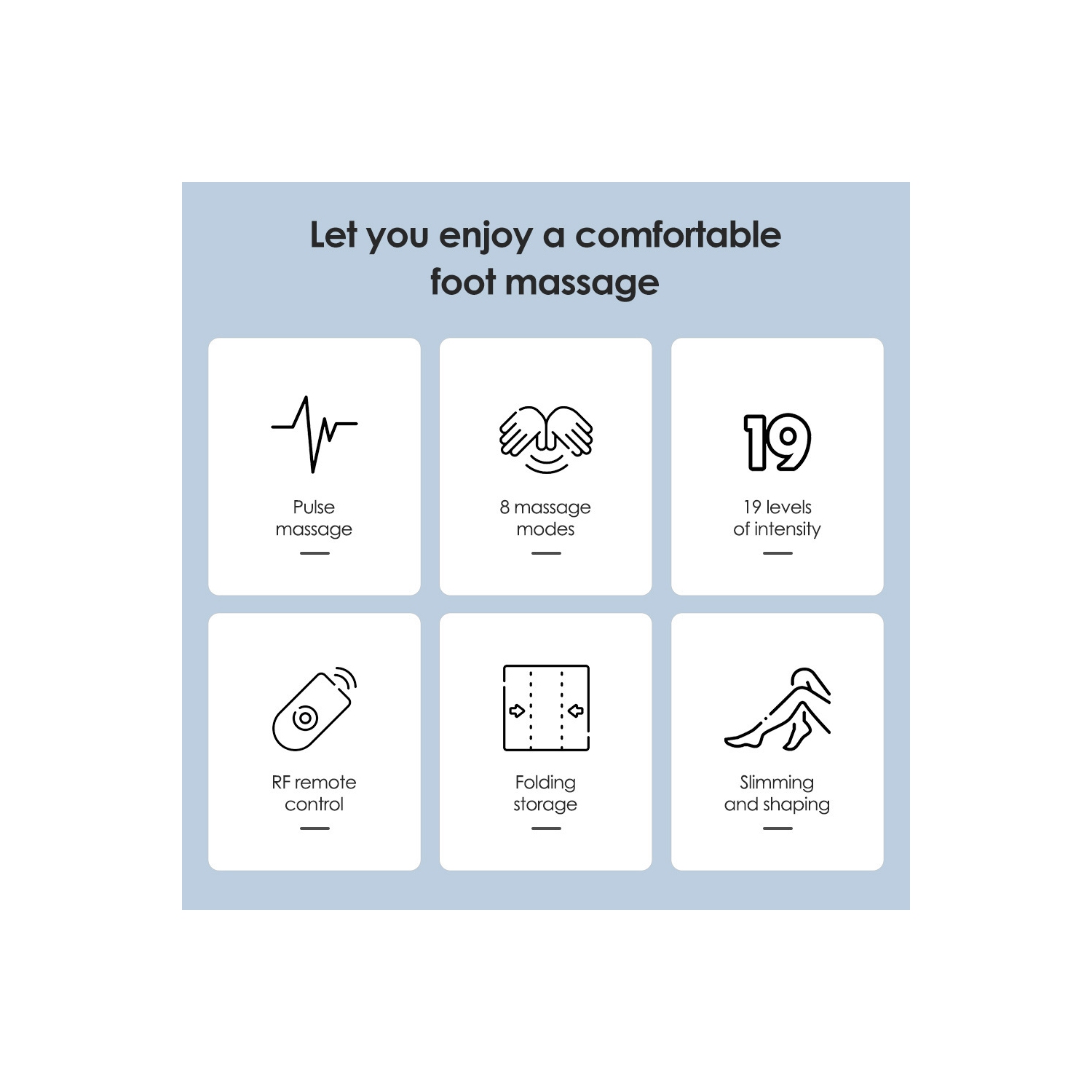 Massage Foot Pad EMS Foot Massager Mat Pulse Microcurrent Foot Acupoint Massager